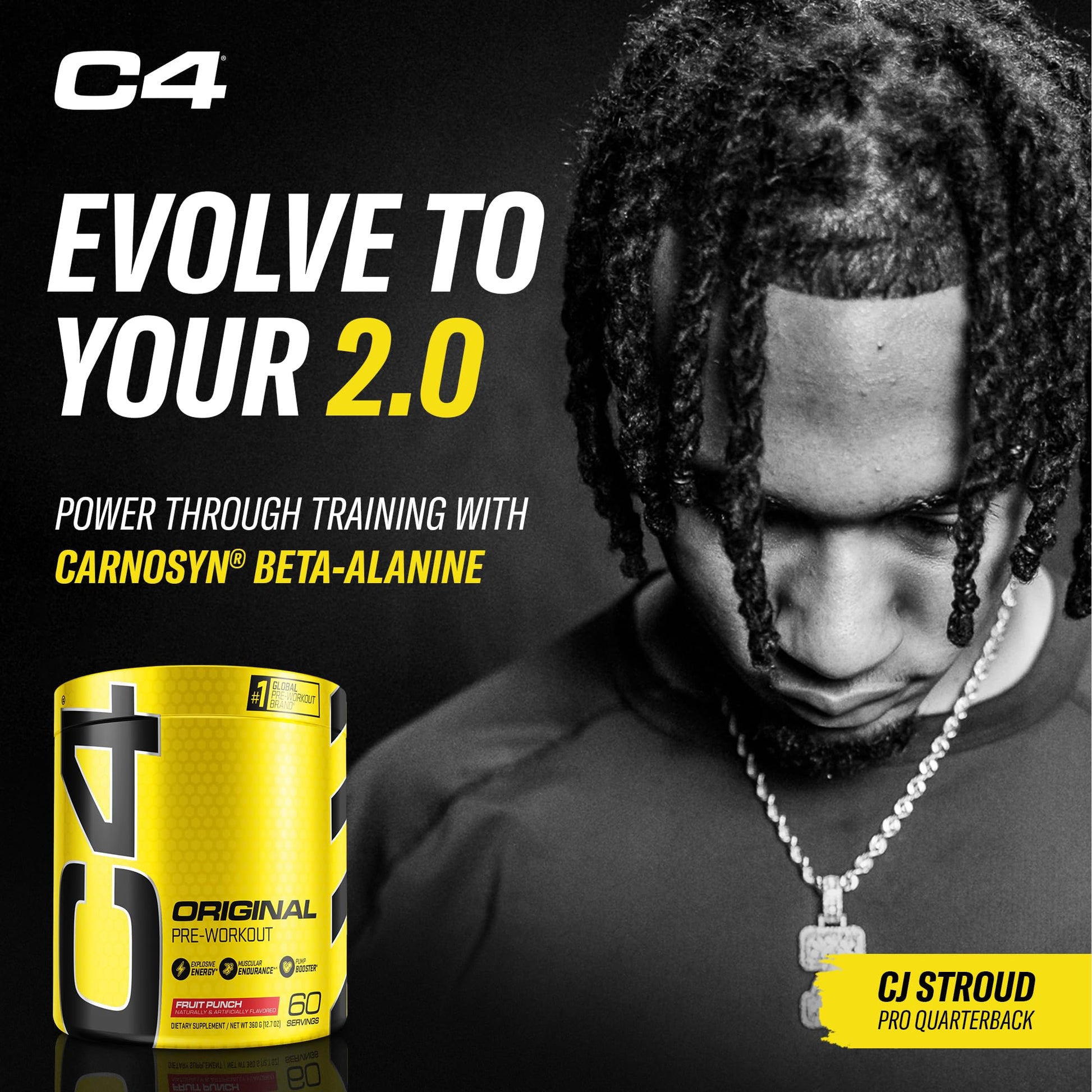 C4 Original Pre Workout Powder Fruit Punch - Vitamin C for Immune Support - Sugar Free CellucorUS supplements