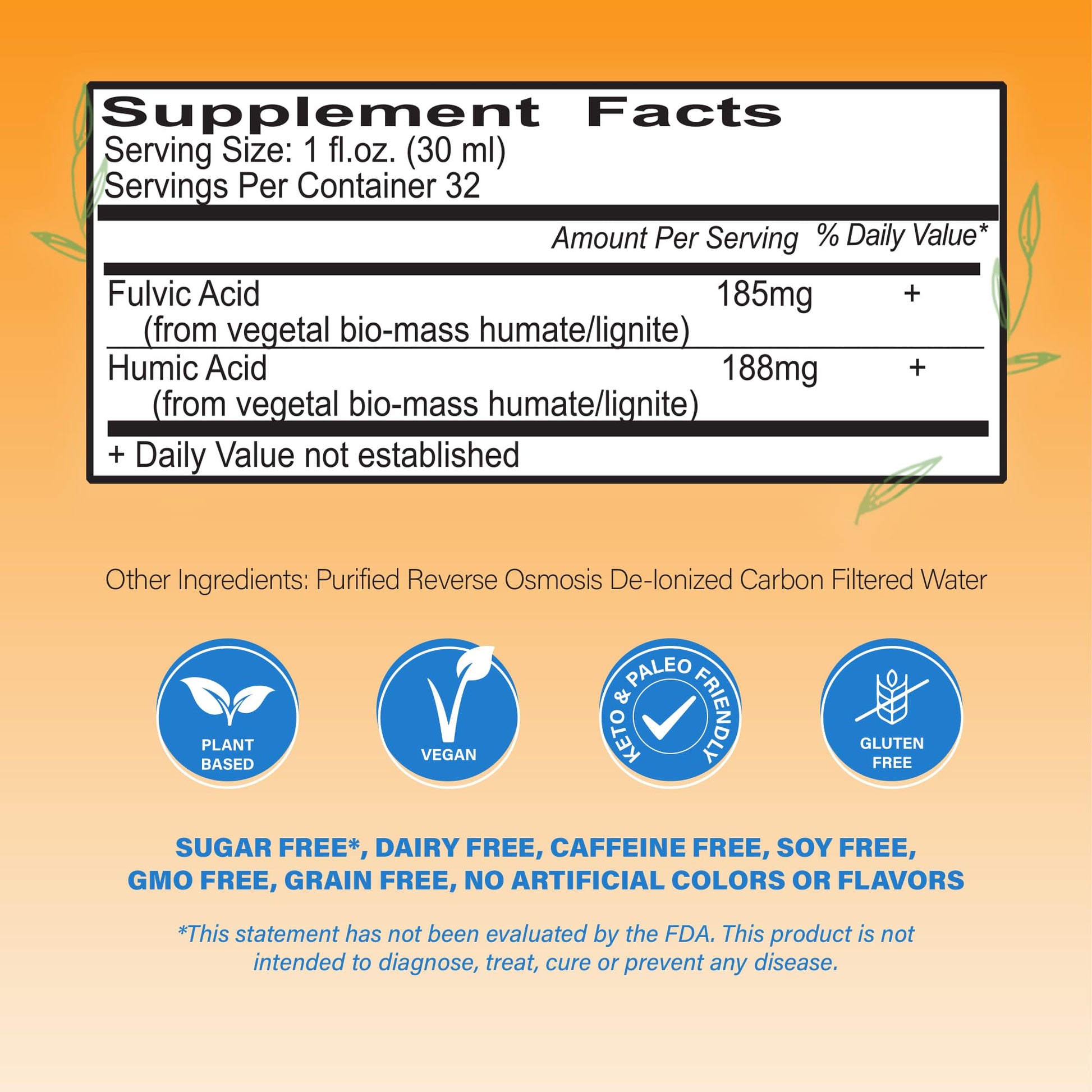 Vital Earth Minerals Detox & Wellness Support – Fulvic Humic Mineral Blend with 70+ Trace Minerals, Electrolytes, 32 Oz Bottle + 14 Single-Serve Packs Vital Earth MineralsAu supplements
