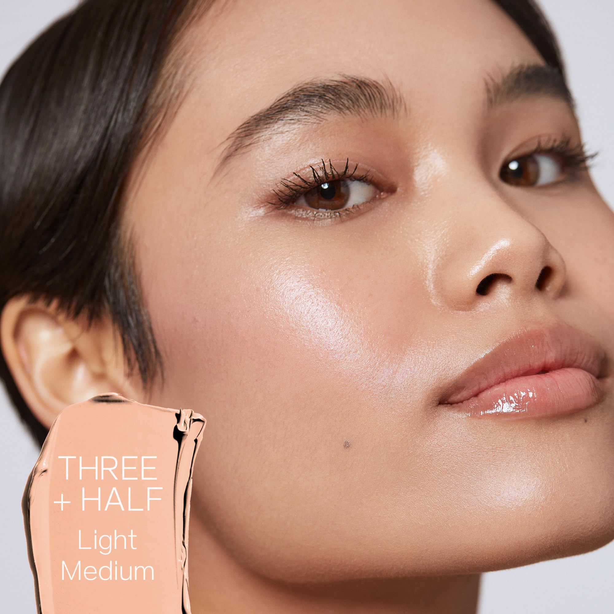 Saie Slip Tint Tinted Moisturizer with SPF 35 - Light Coverage, Glowy Skin Tint & Mineral Sunscreen for Face with Hydrating Hyaluronic Acid - Summer Makeup Essential - Shade Three + Half (1.35 oz) SaieAu supplements
