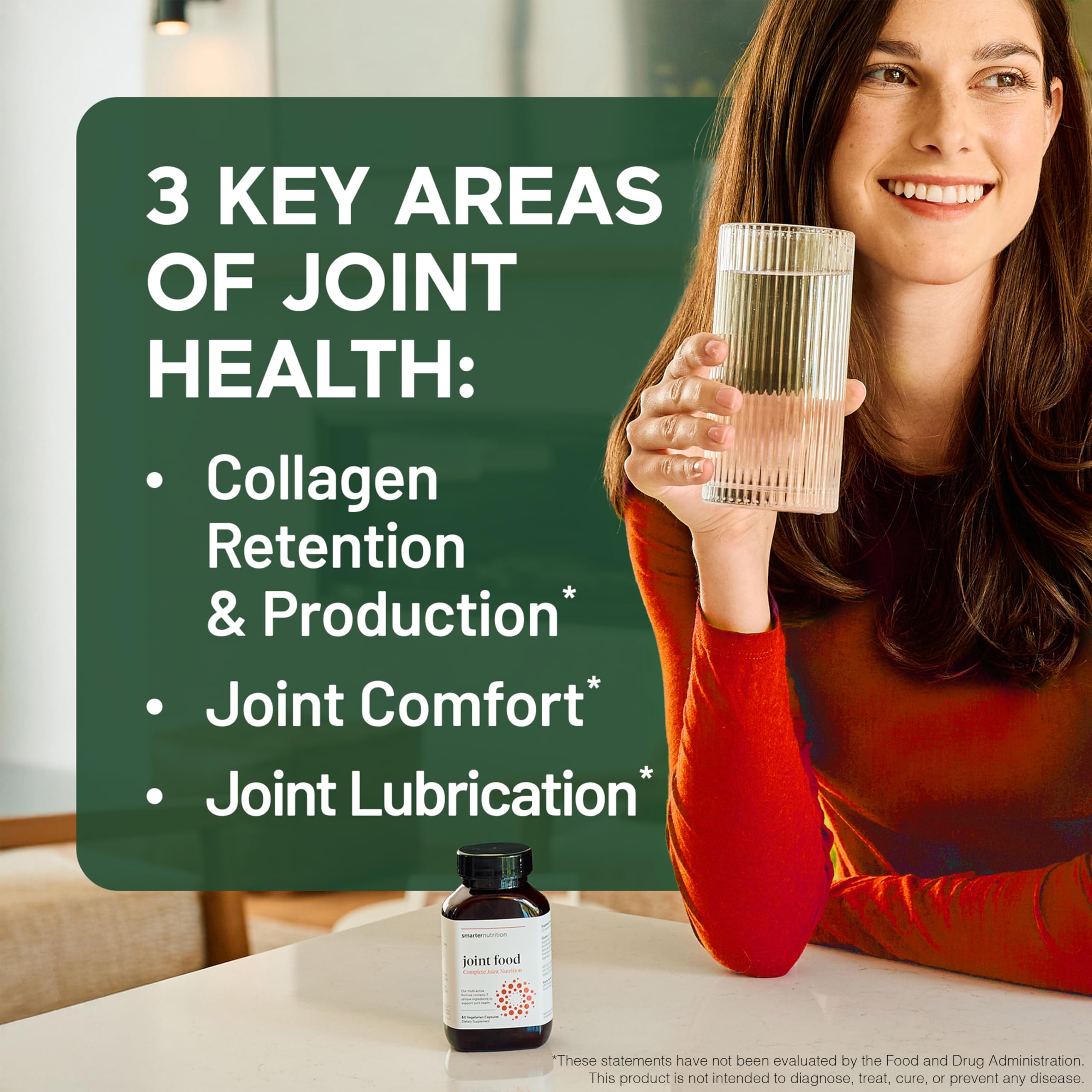 SMARTERNUTRITION Joint Food - Whole-Food Joint Supplement to Support Lubrication & Mobility - Formulated with Collagen Type II, MSM, Vitamin C, Turmeric, Bromelain - 6 Pack[180-Day Supply] SMARTERNUTRITIONAu supplements