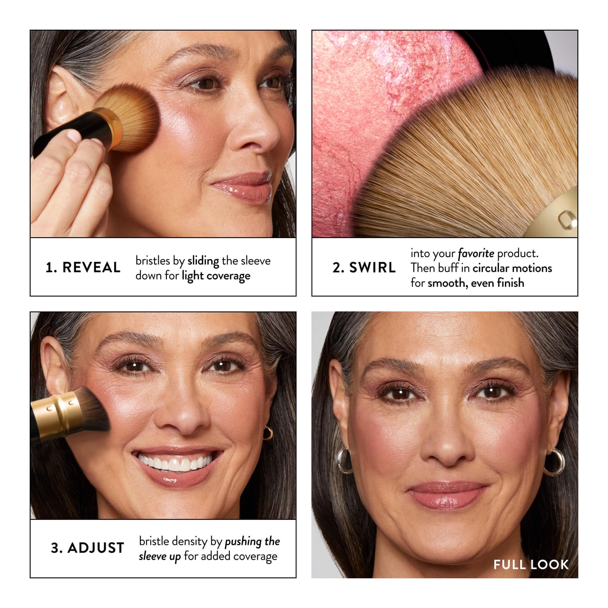 LAURA GELLER NEW YORK Cosmetic Professional Makeup Brushes - Cruelty-Free 02 Retractable Angled Kabuki Brush LAURA GELLER NEW YORKAu supplements