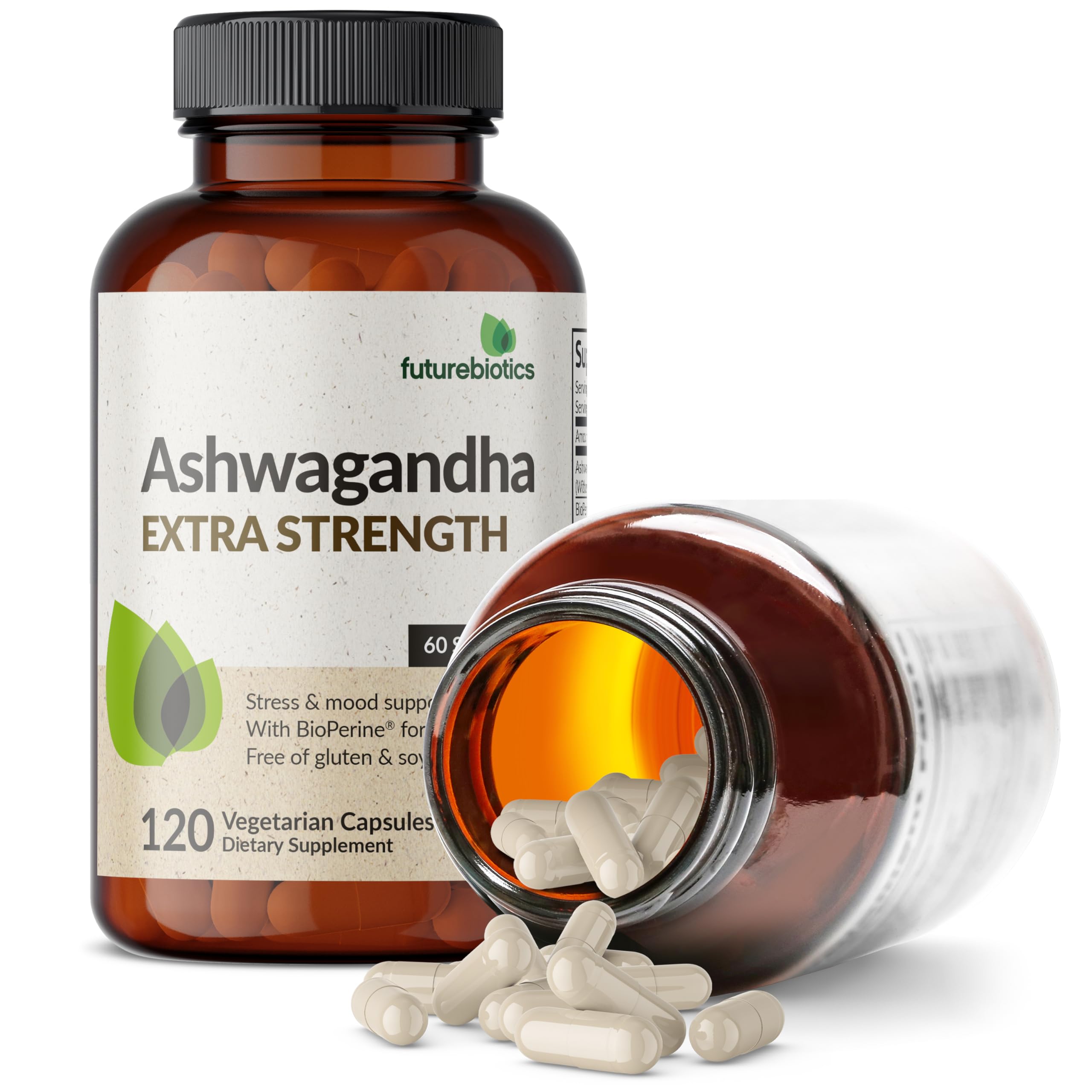 Futurebiotics Ashwagandha Extra Strength Stress & Mood Support with BioPerine FuturebioticsAu supplements