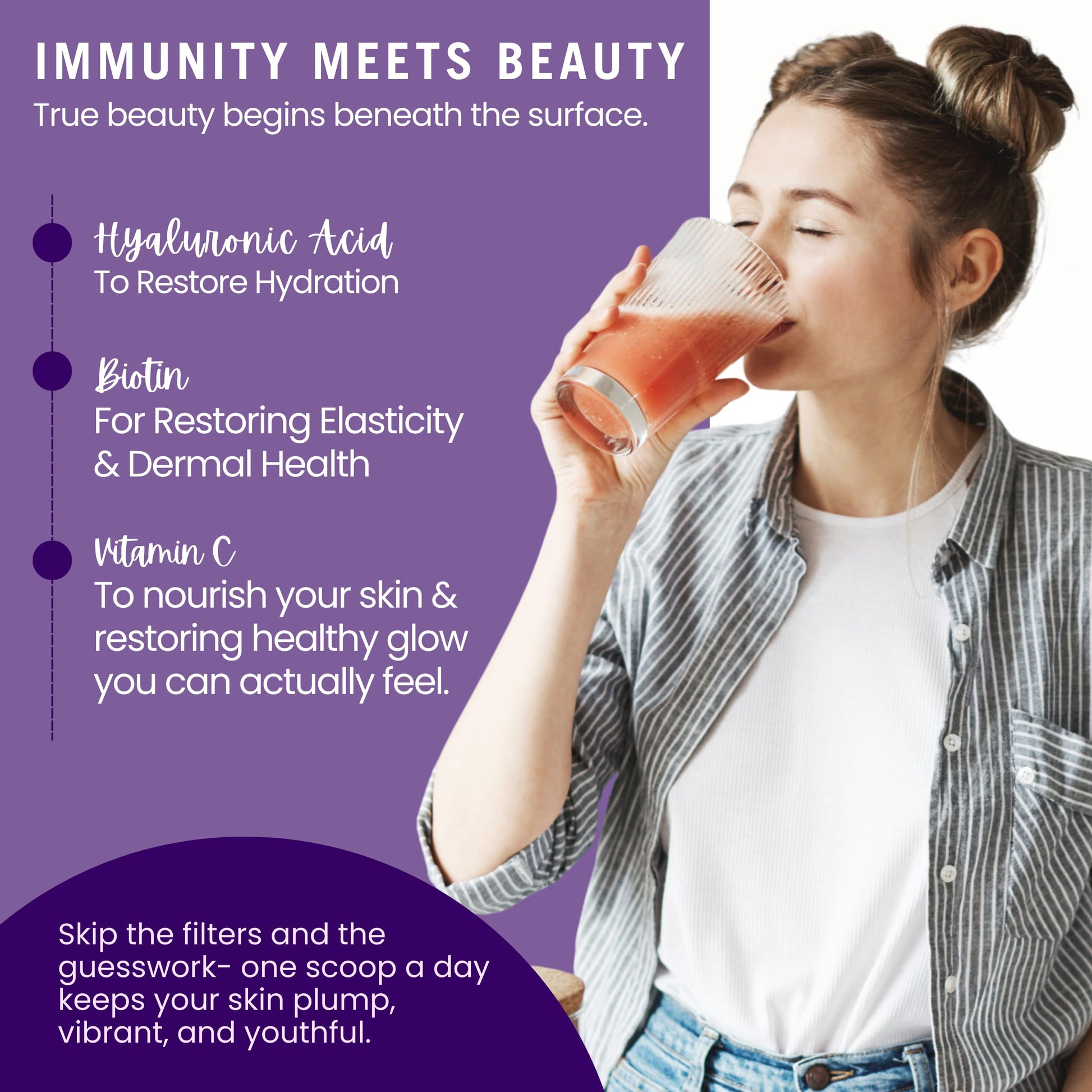 Leverage Mixed Berries Anti–Aging Supplement & Longevity Mix - Daily Wellness Multivitamin Powder with Hyaluronic Acid, L-Glycine & Magnesium for Skin, Energy, Cognitive Function & Joint–30 Servings LeverageAu supplements