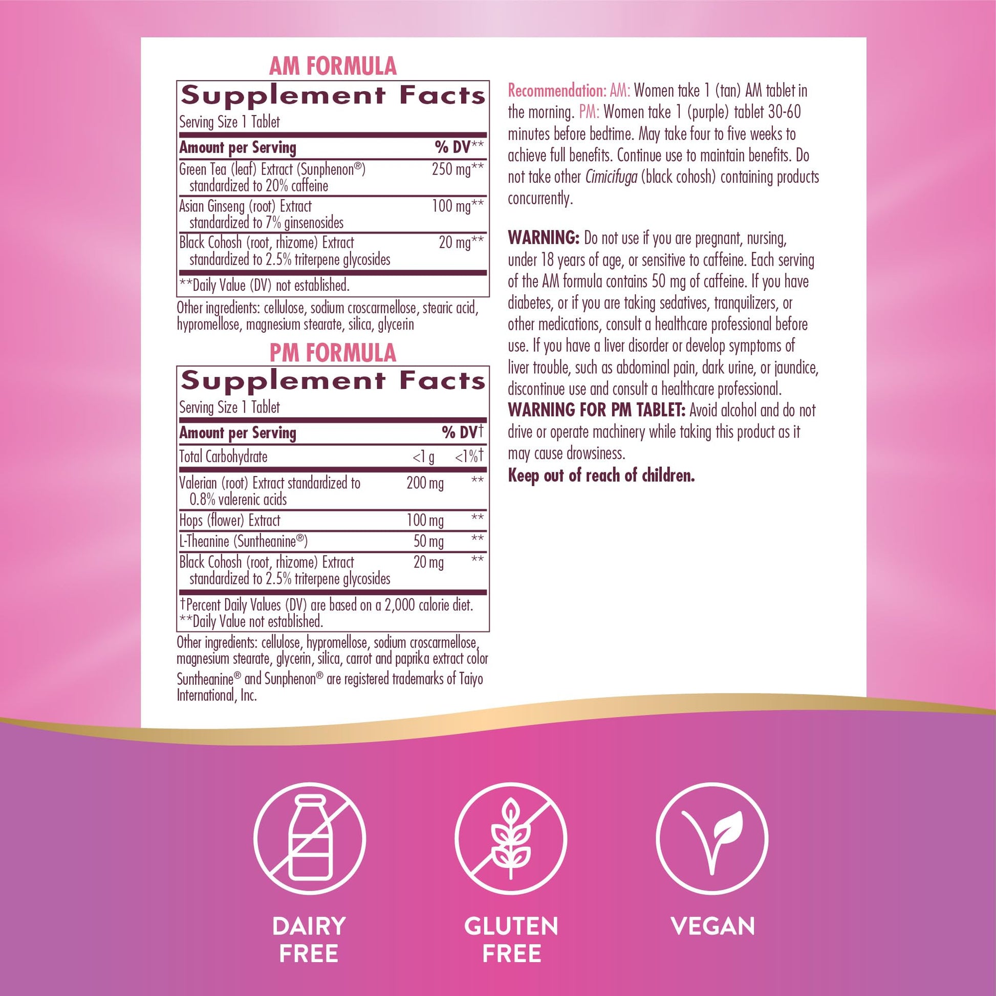 Nature's Way AM/ PM Menopause and Hot Flash Relief*, Hormone-Free Formulas Including Nature's WayAu supplements