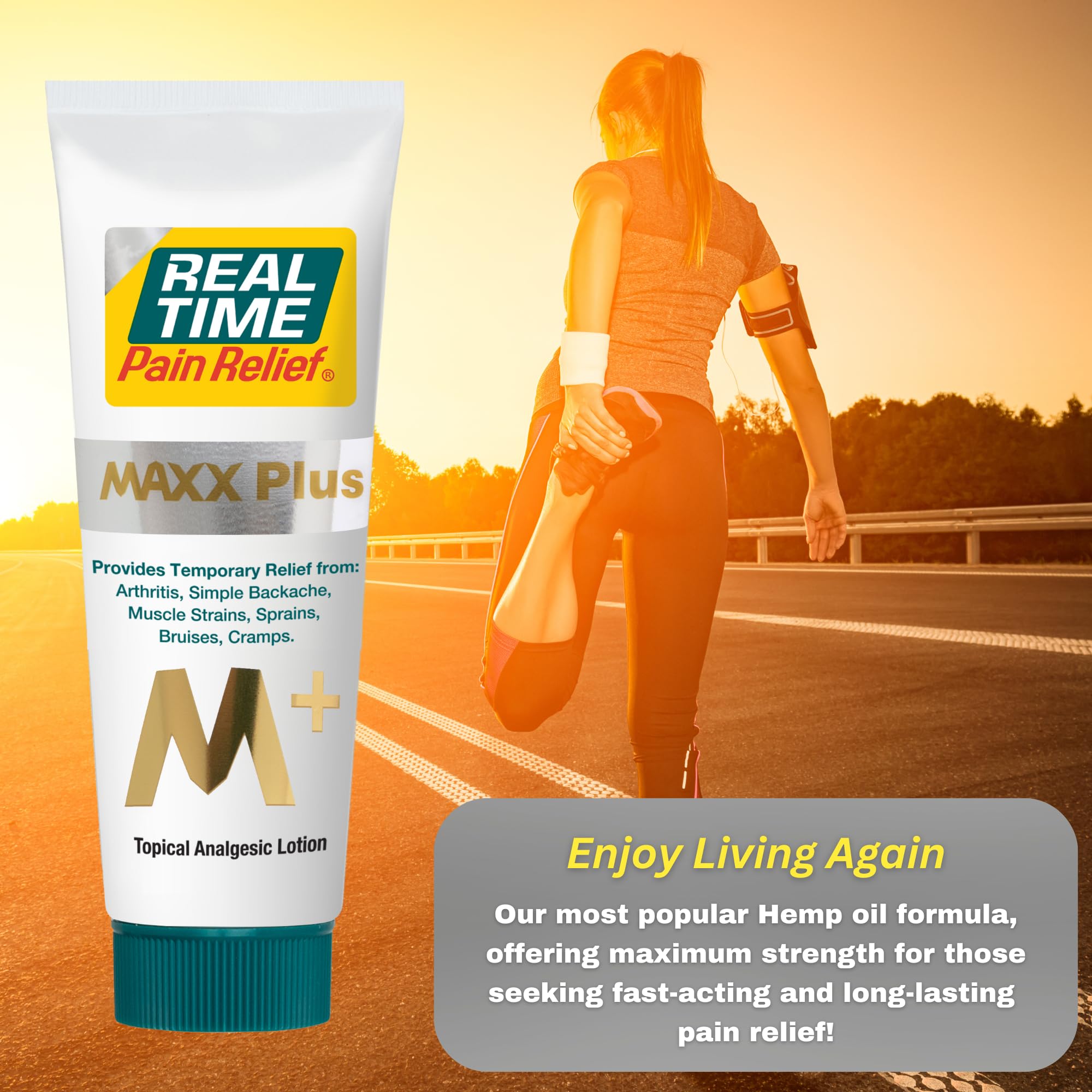 Real Time Pain Relief MAXX Plus - 5oz Tube | Intensive Formula with 19 Natural Ingredients Including Hemp Oil | Fast-Acting Relief for Muscle Pain, Arthritis, Backaches, and More Real Time Pain ReliefAu supplements