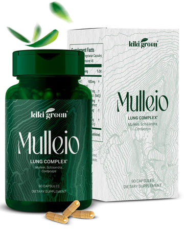 KIKI Green MULLEIO Lung Health Capsules: Herbal Supplement for Lung Cleanse, Better KIKI GreenUS supplements