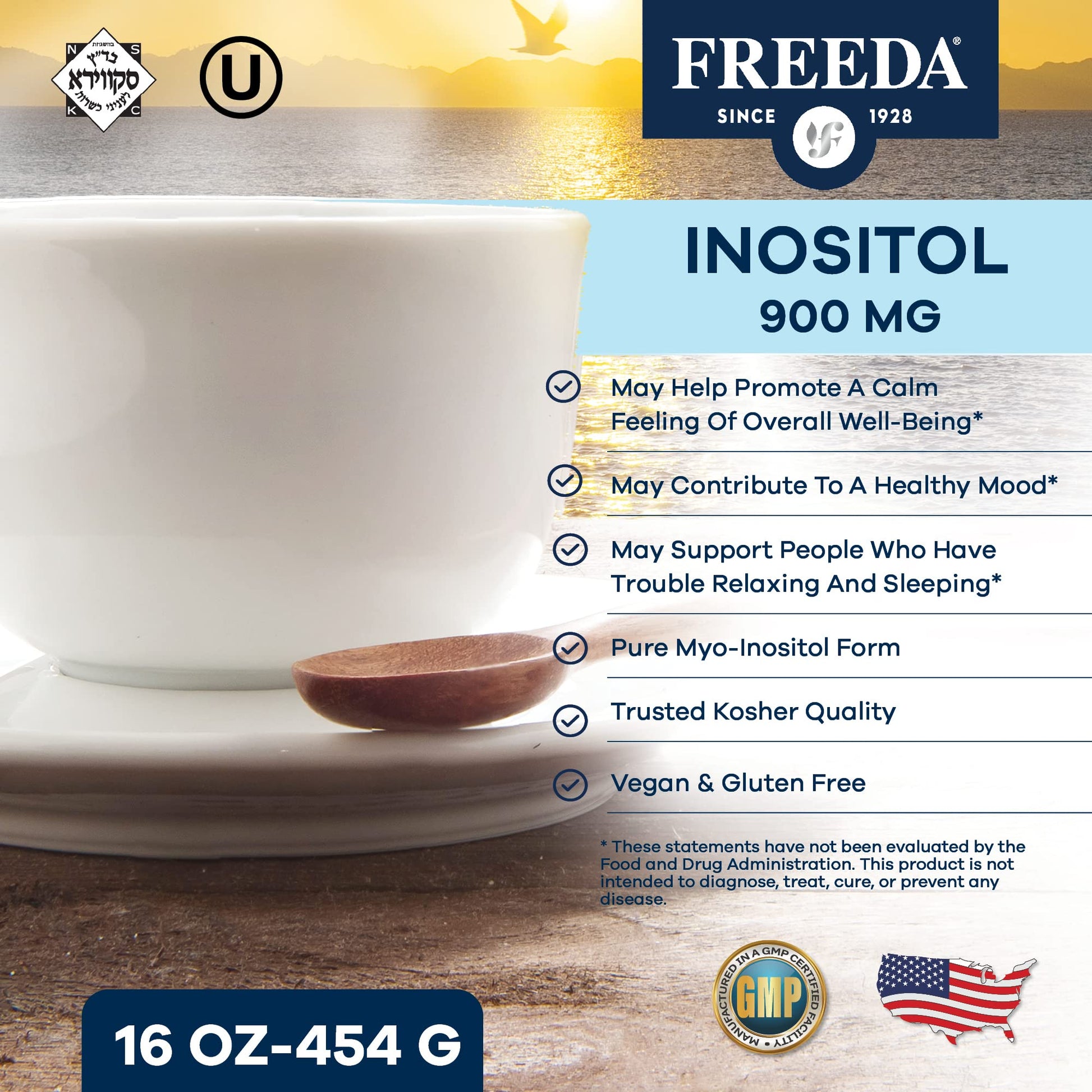 FREEDA Inositol Powder from Myo-Inositol - Hormone Balance for Women - PCOS Supple FREEDAAu supplements
