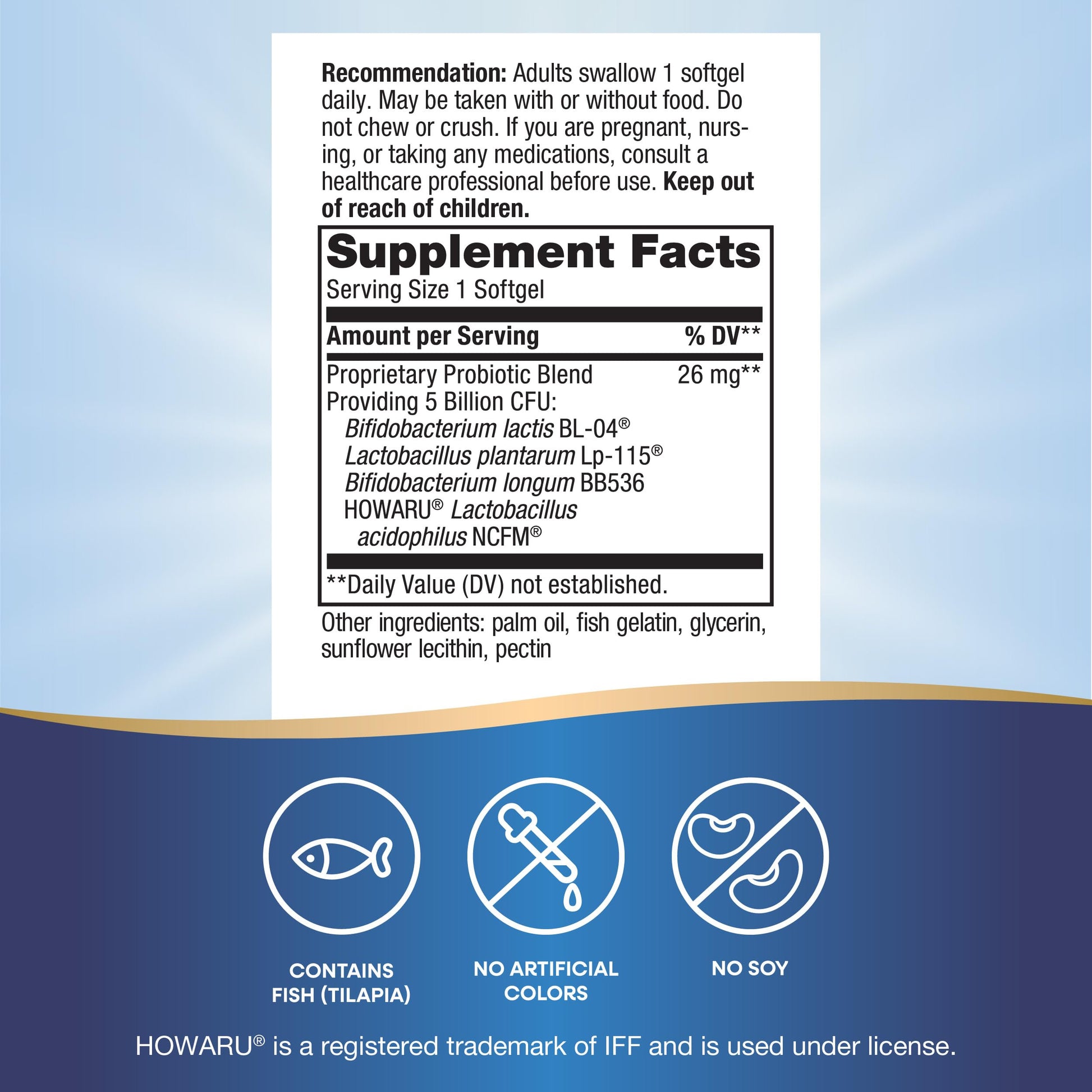 Nature's Way Pearls Max Potency Probiotic for Men and Women, Supports Digestive, Immune, Colon Health*, 5 Billion Live Cultures, No Refrigeration Required, 30 Softgels Nature's WayAu supplements