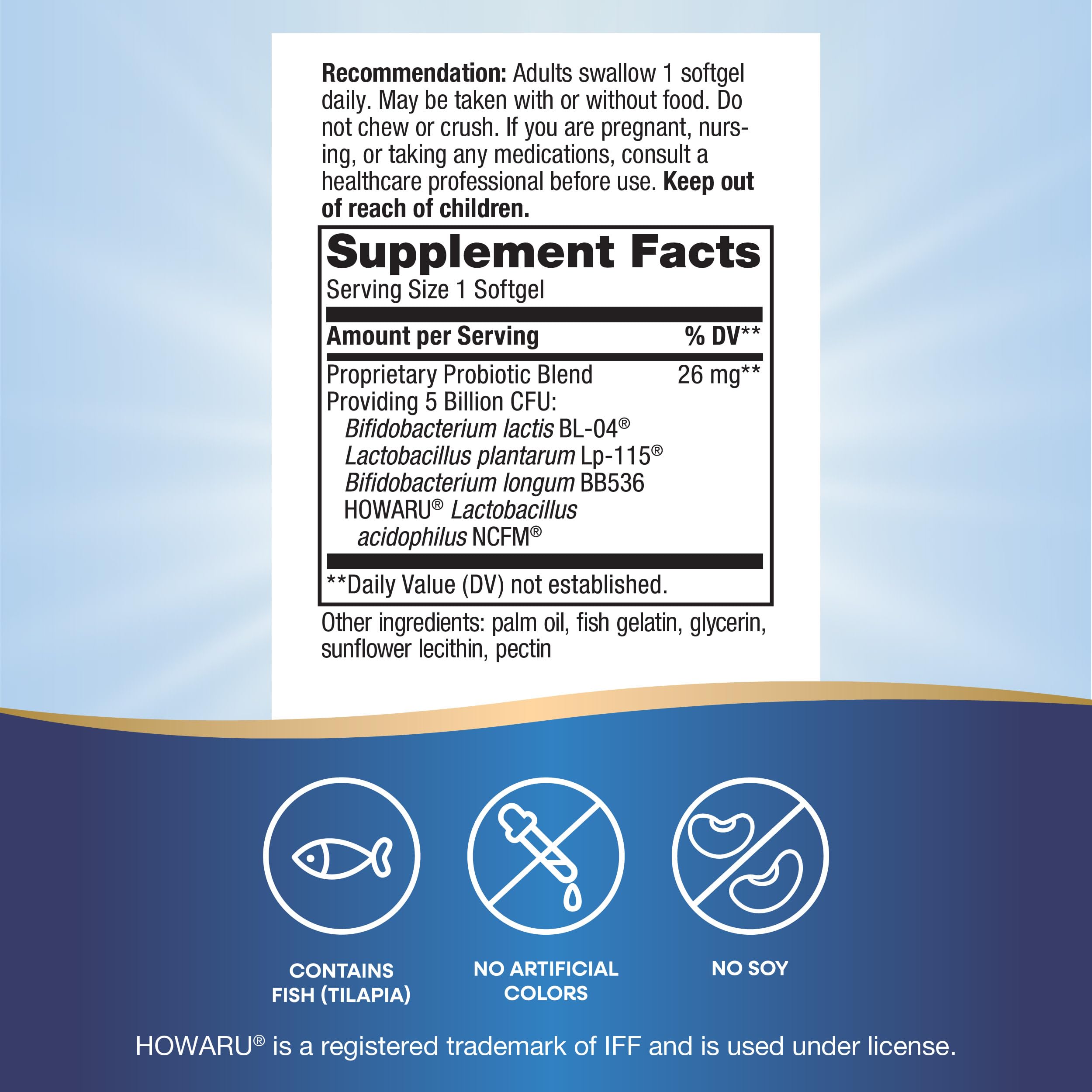 Nature's Way Pearls Max Potency Probiotic for Men and Women, Supports Digestive, Immune, Colon Health*, 5 Billion Live Cultures, No Refrigeration Required, 30 Softgels Nature's WayAu supplements