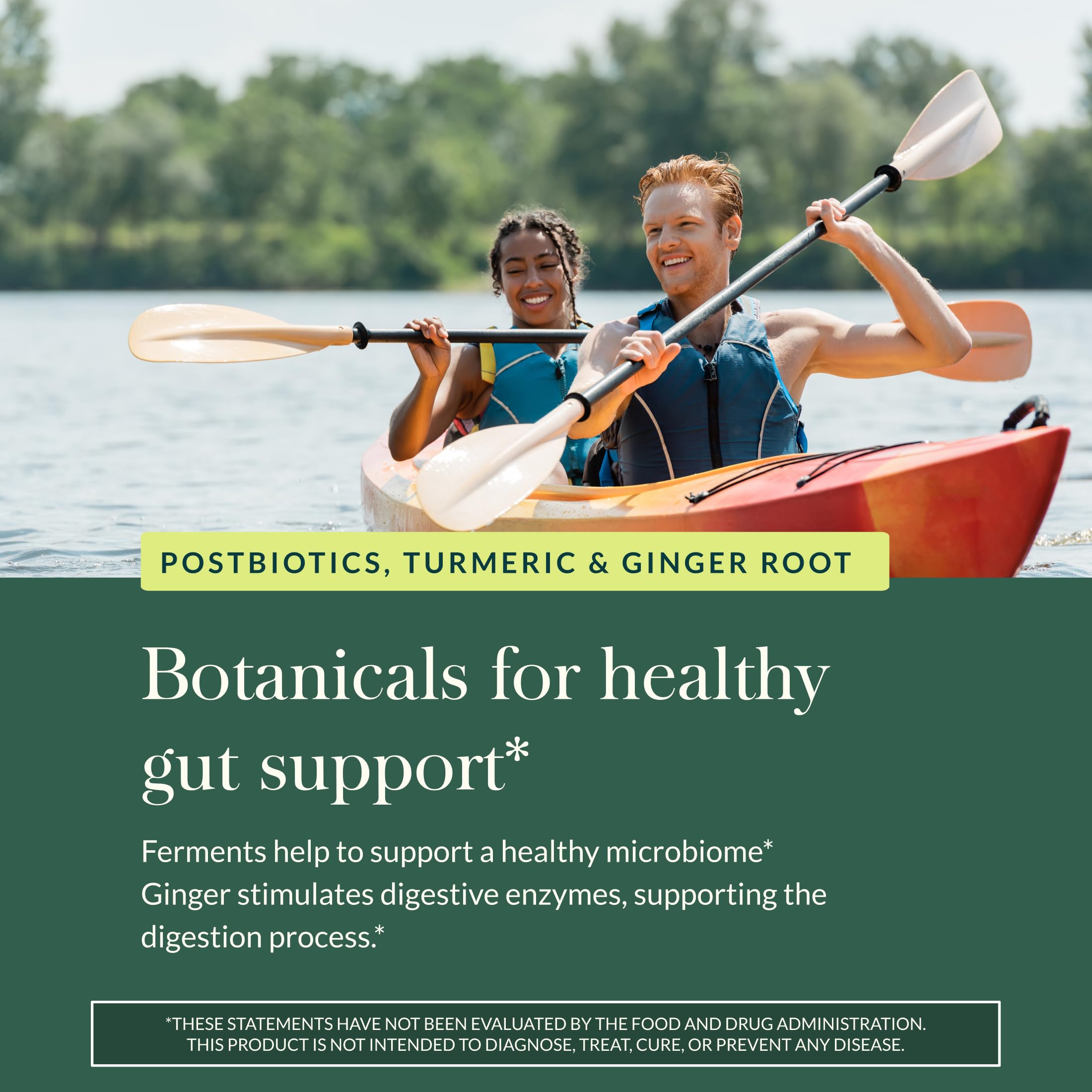 Gaia Herbs Ginger-Turmeric Postbiotic - Healthy Gut Support* - 60 Vegan Liquid Phyto-Caps (30 Servings) Gaia HerbsAu supplements