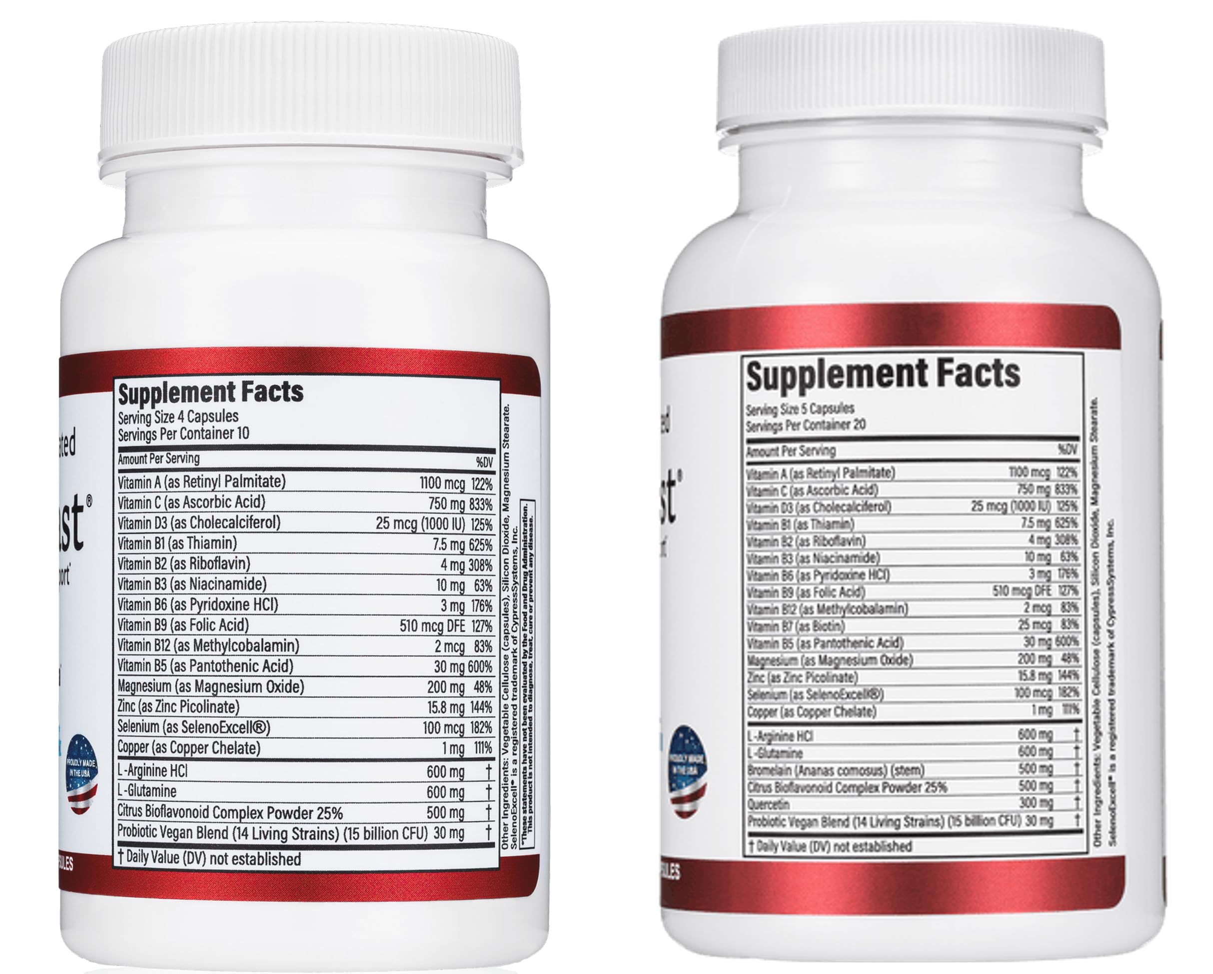 HealFast Complete Surgery & Injury Recovery Supplement: for Wound, Scar Treatment & Bruising w/Vitamins, Bromelain, Quercetin & Probiotics (Pre+Post Op) HealFastAu supplements