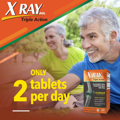 X Ray Dol Triple Action Joint Health Supplement, with 5X Vitamin D, Glucosamine 1500mg X Ray DolUS supplements