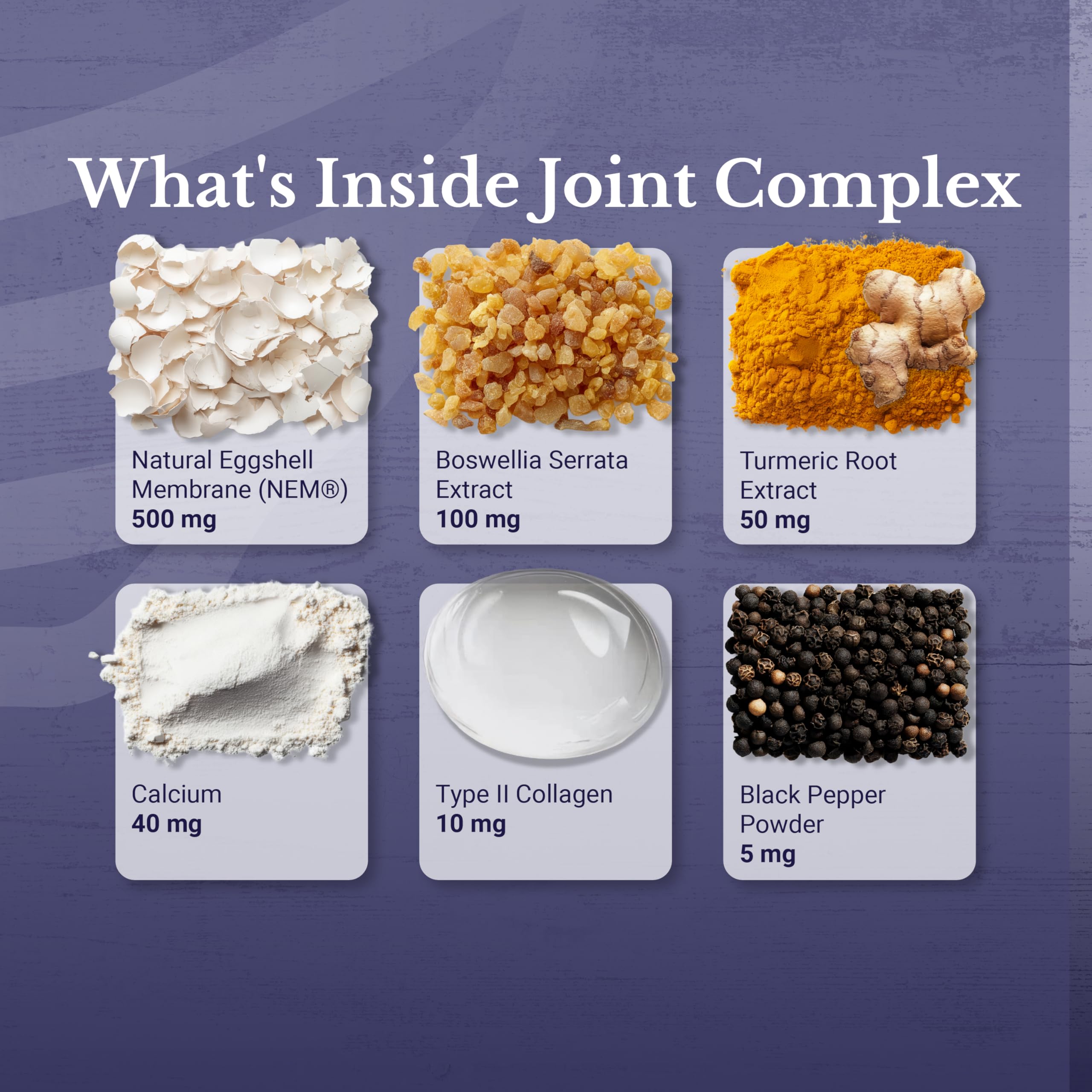 NATION HEALTH MD Joint Complex - Joint & Cartilage Health - Joint Support Supplement with Calcium, NEM Eggshell Membrane, Boswellia Serrata - Knee Supplements for Men & Women, 60 Capsules NATION HEALTH MDAu supplements