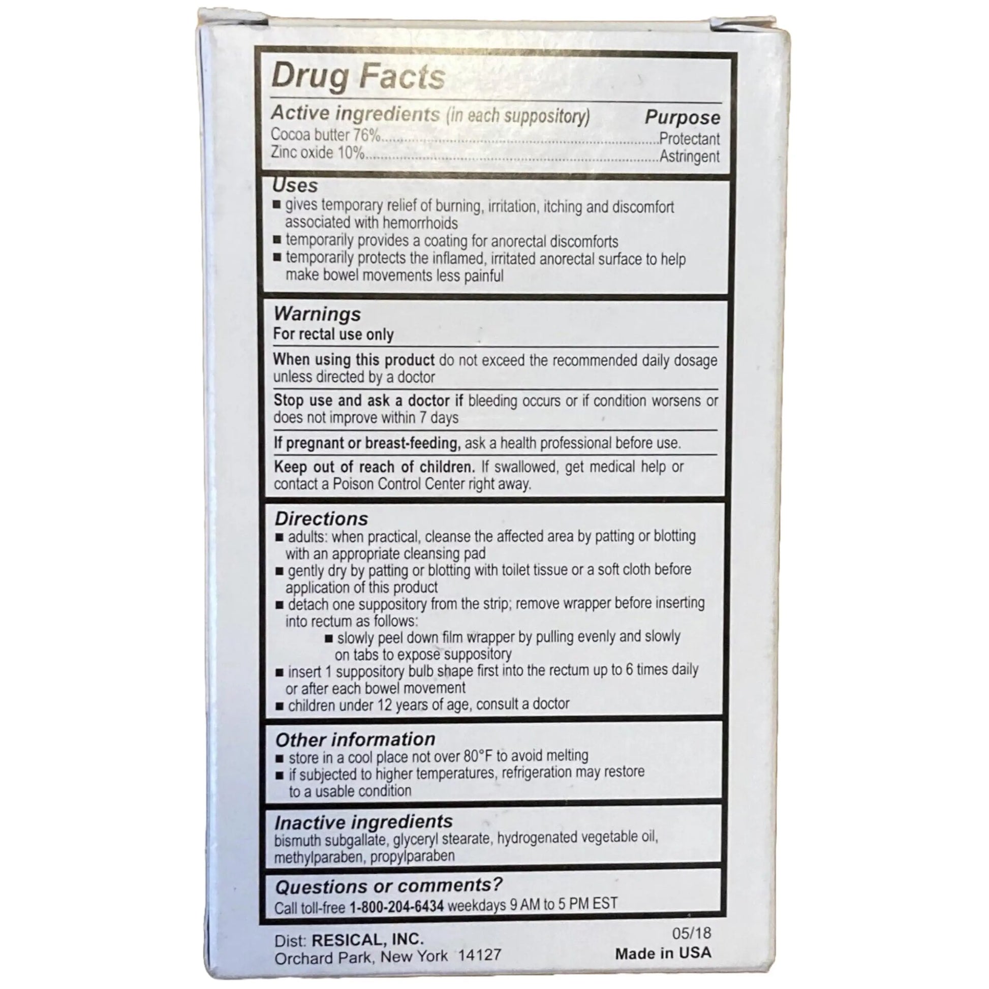 Calmol 4 Suppositories 24 (3 Pack) [Health and Beauty] RESTICOL INC.Au supplements