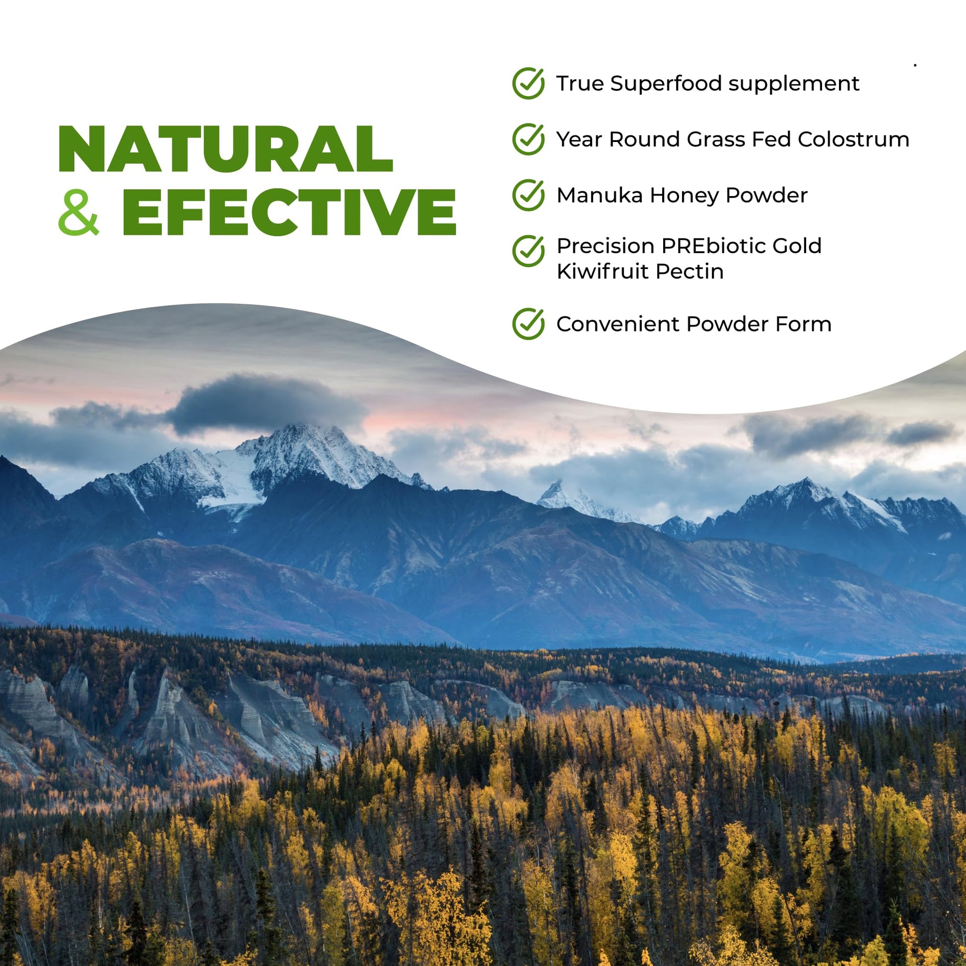 Intestinal Fortitude Boosted Colostrum Superfood Dietary Supplement: Grass-Fed New Zealand Bovine Colostrum, Gold Kiwifruit, Manuka Honey, for Digestion, Immune System, and Gut Health (60 Grams) Intestinal FortitudeAu supplements