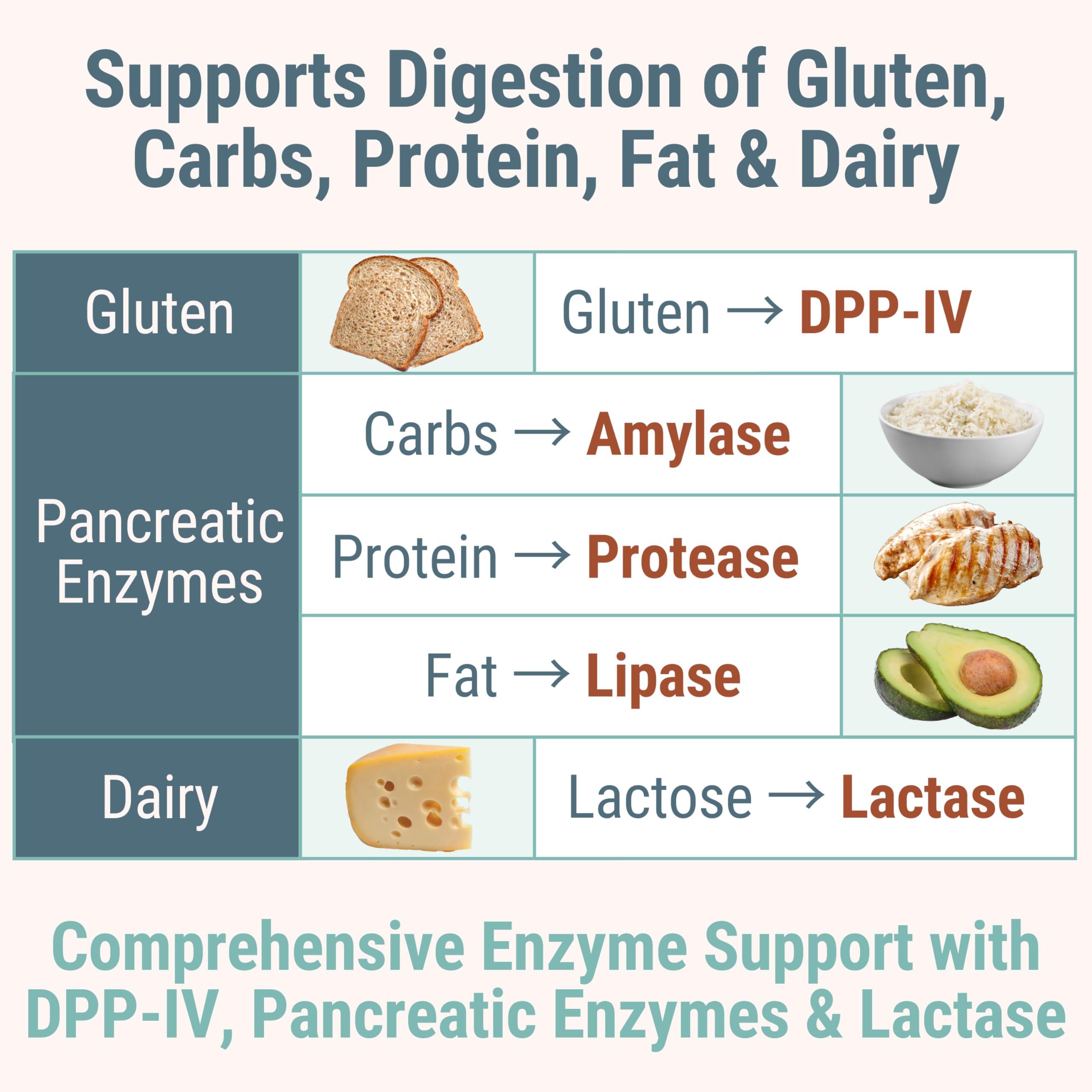 Gluten & Lactase Digestive Enzyme Gummies – Lactase Pancreatic Enzymes with DPP‑IV Lipase Gluco‑Amylase Lactase, Drops Chewables Capsules Pills Powder Supplement Alt, Pancreatic Support, for Kids SHIZAMAu supplements