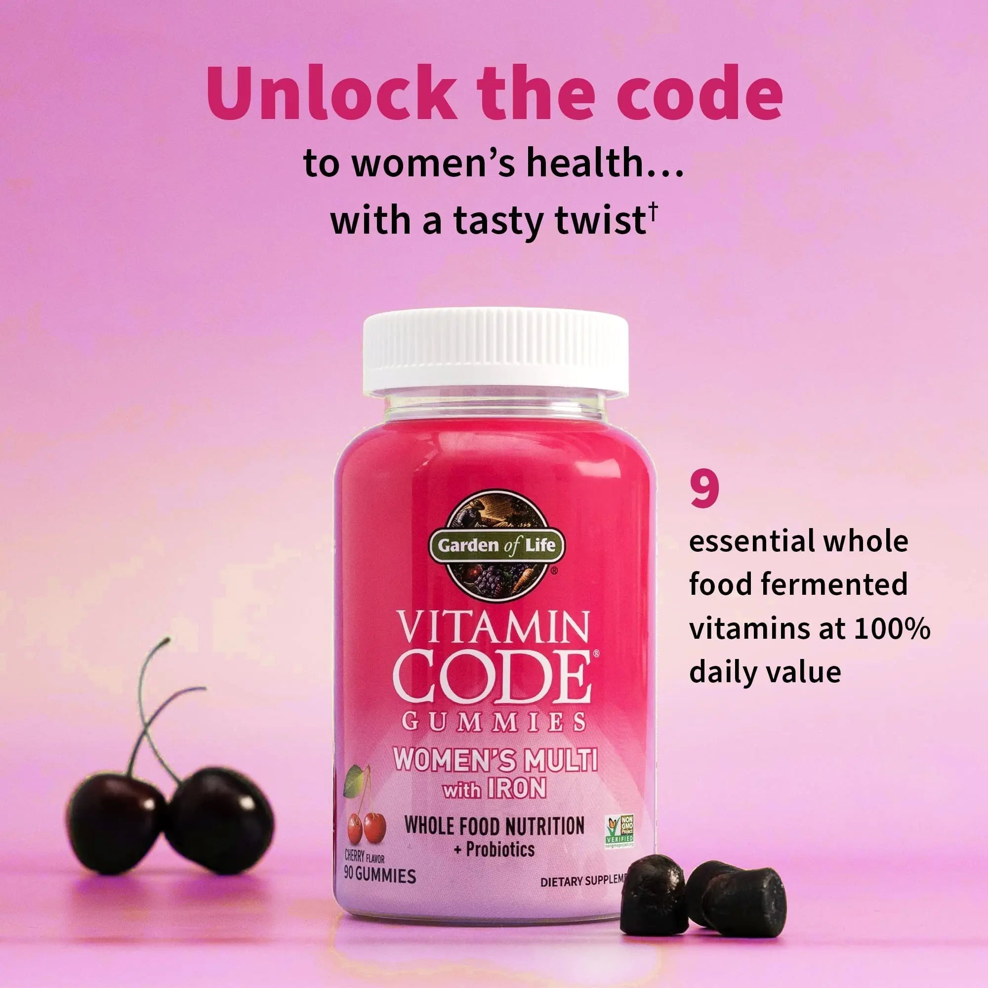 Garden of Life Vitamin Code Women’s Multivitamin Gummy with Iron: Folate, Biotin, D3 & B12 for Hair, Skin & Nails Garden of LifeAu supplements