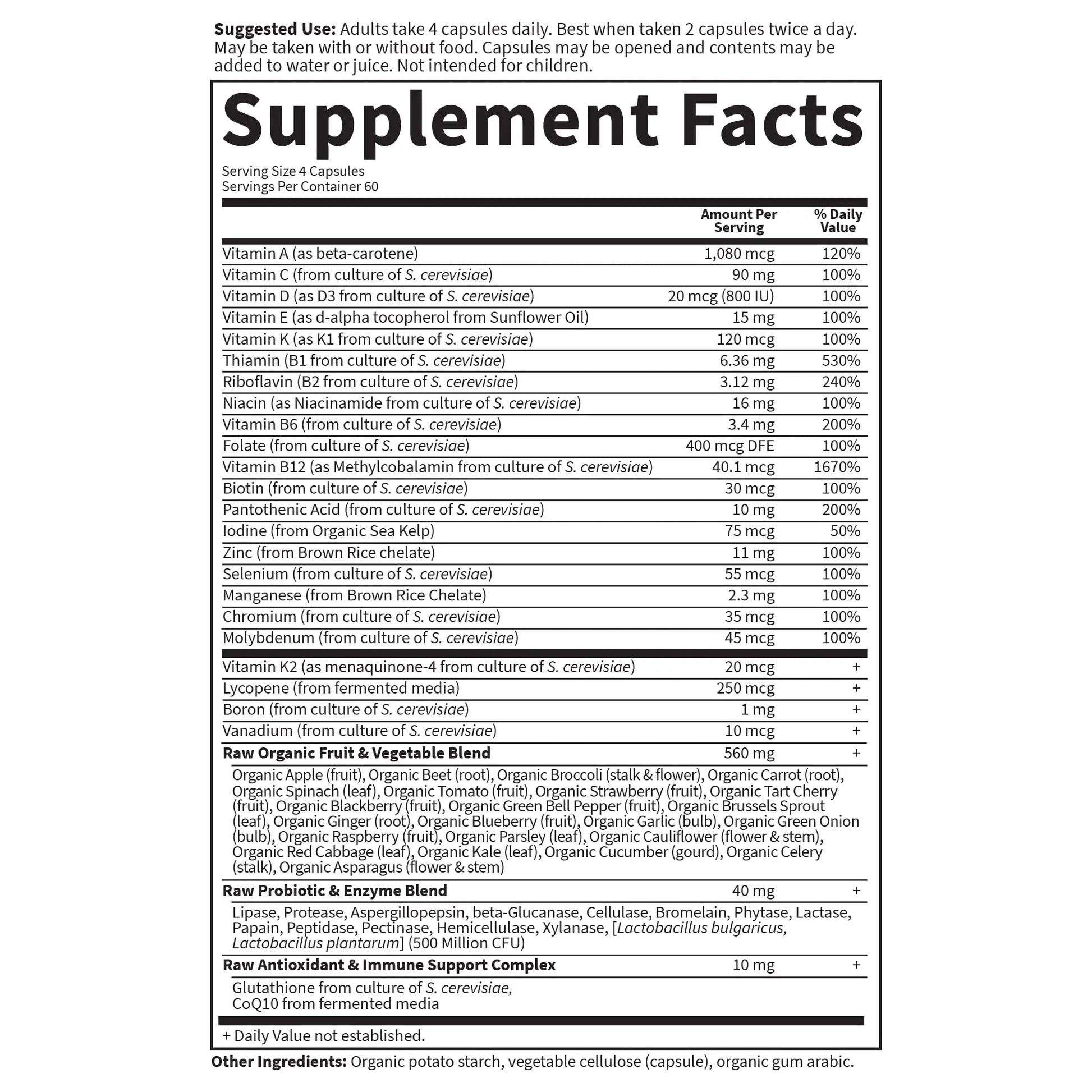 Garden of Life Vitamin Code, Whole Food Multivitamin for Men, 240 Vegetarian Capsules Garden of LifeAu supplements
