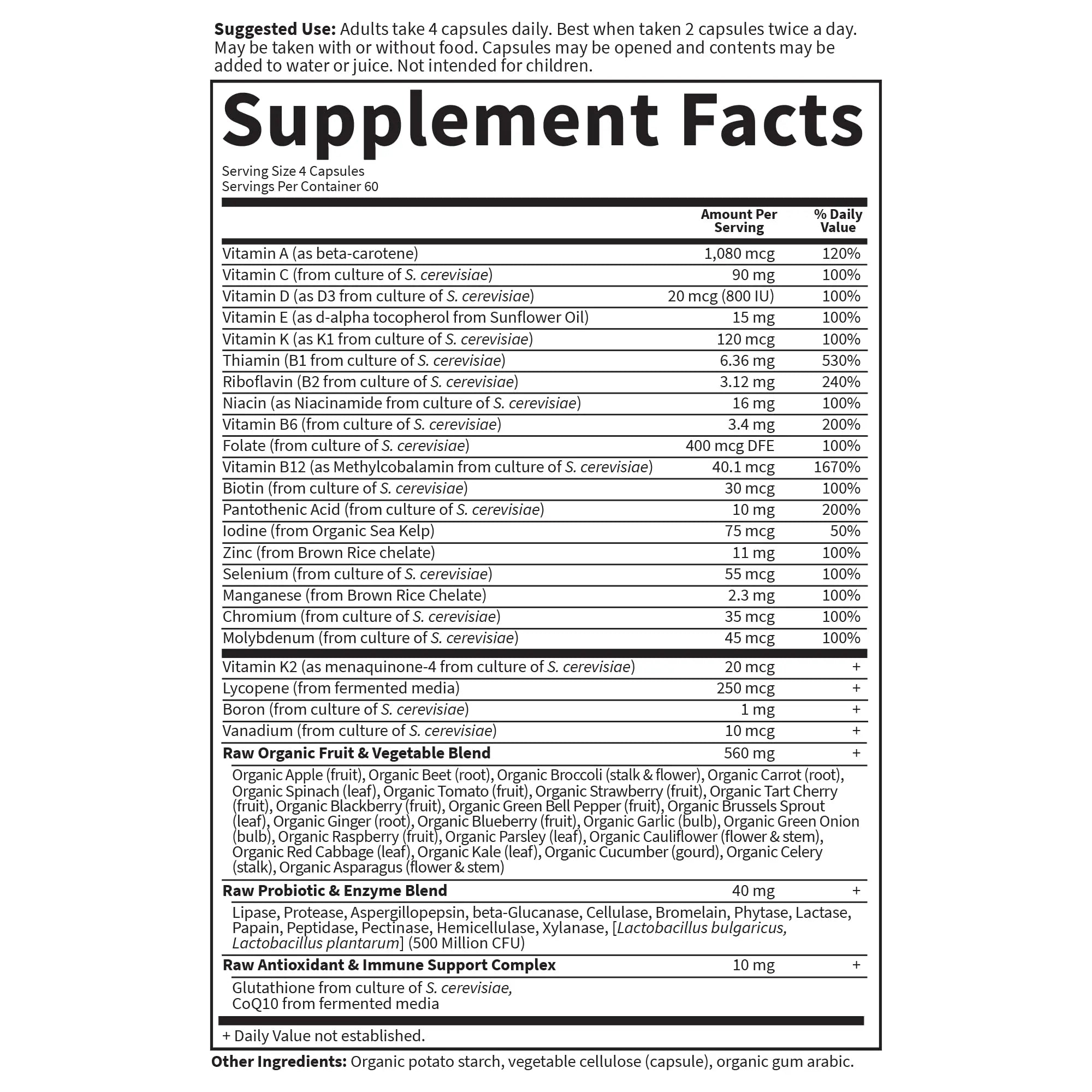Garden of Life Vitamin Code, Whole Food Multivitamin for Men, 240 Vegetarian Capsules Garden of LifeAu supplements