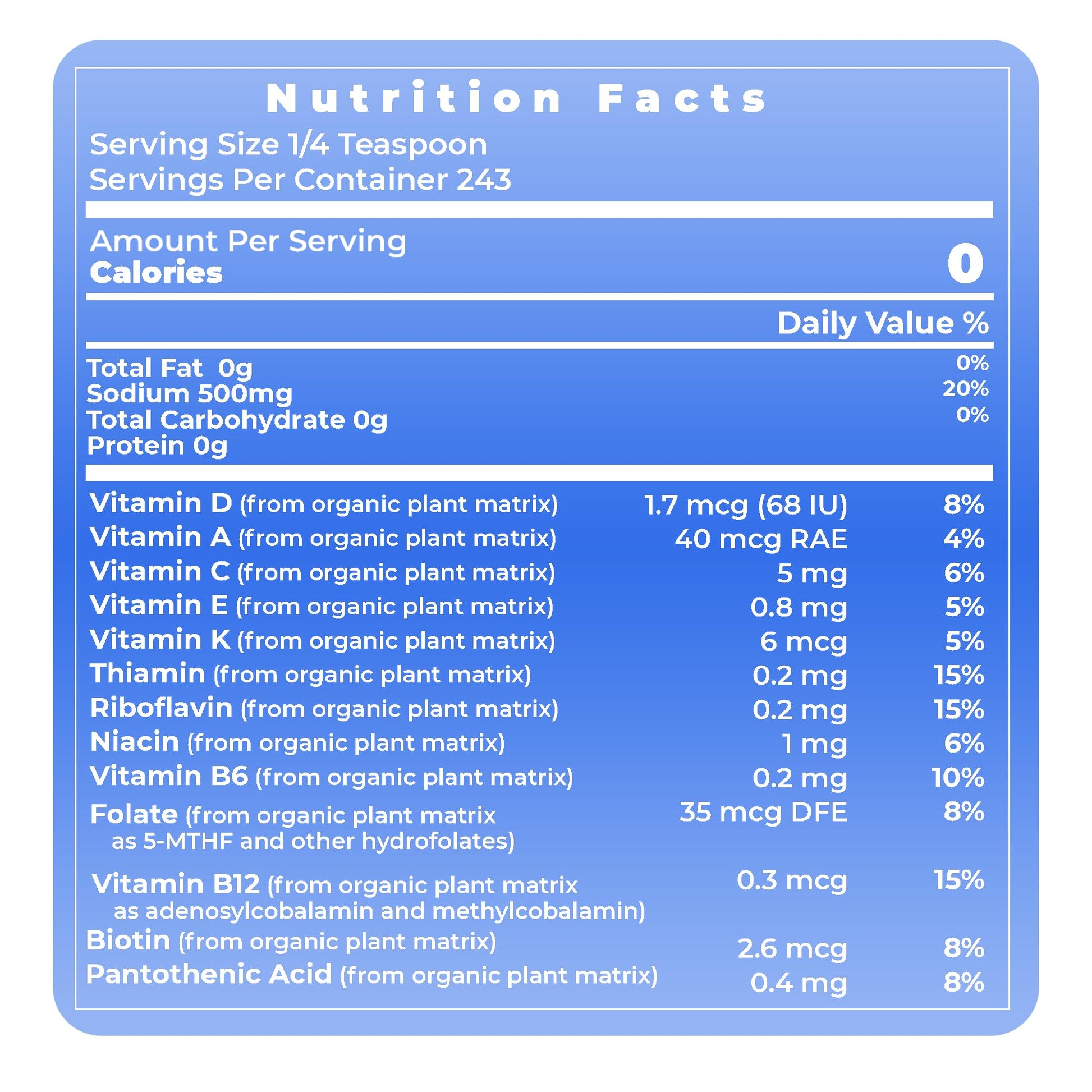 Premier Research Labs Hawaiian Red Seasoning Salt- Pink Salt, Red Hawaiian Salt, Hawaiian Red Alaea Sea Salt for Cooking, Multivitamin for Kids, Enriched with Plant-Derived Vitamins & Minerals- 12 oz Premier Research LabsAu supplements