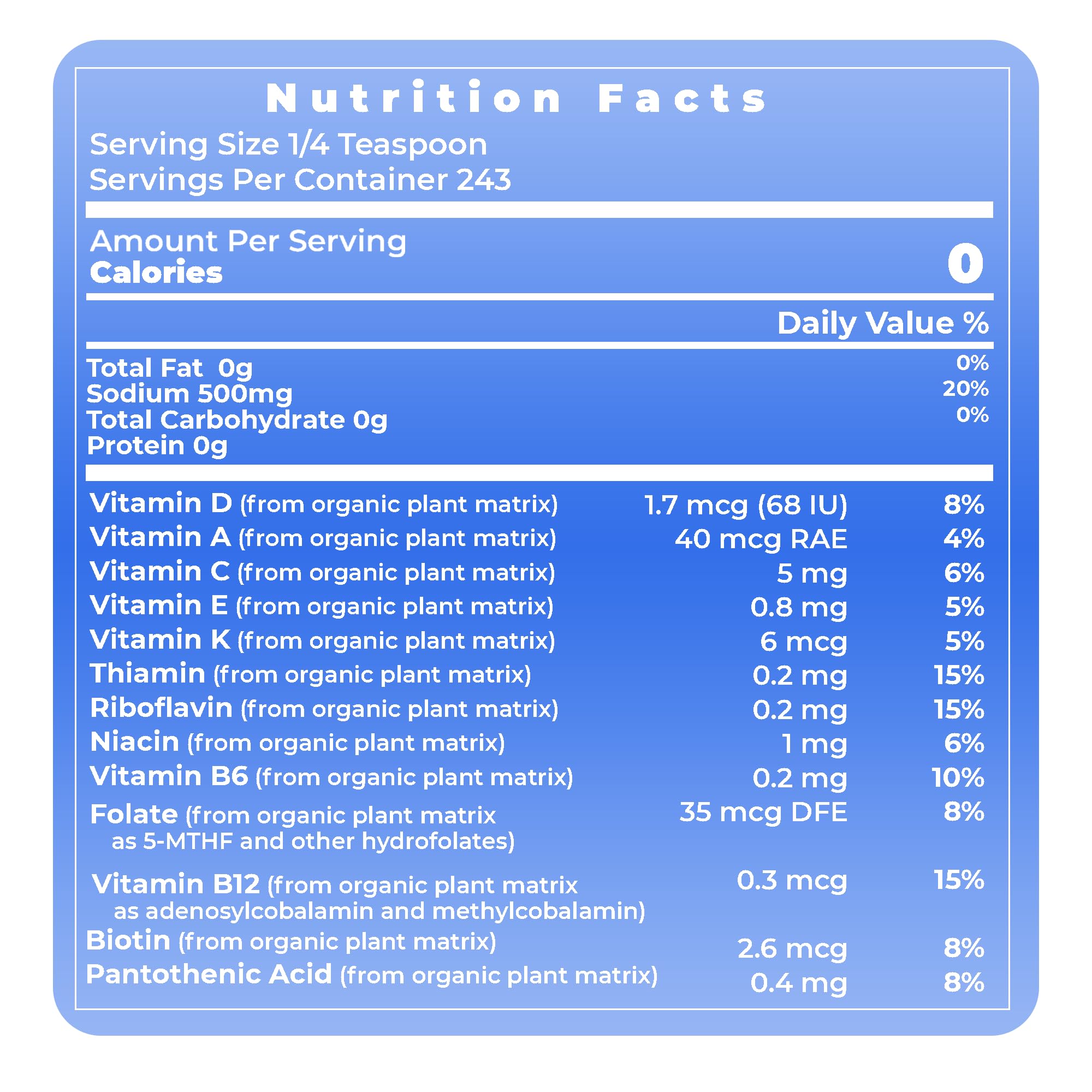 Premier Research Labs Hawaiian Red Seasoning Salt- Pink Salt, Red Hawaiian Salt, Hawaiian Red Alaea Sea Salt for Cooking, Multivitamin for Kids, Enriched with Plant-Derived Vitamins & Minerals- 12 oz Premier Research LabsAu supplements