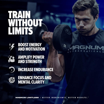 LIMITLESS Magnum 504g - Muscle Workout Powder, Sport Pre Workout for Men and Women LIMITLESSUS supplements