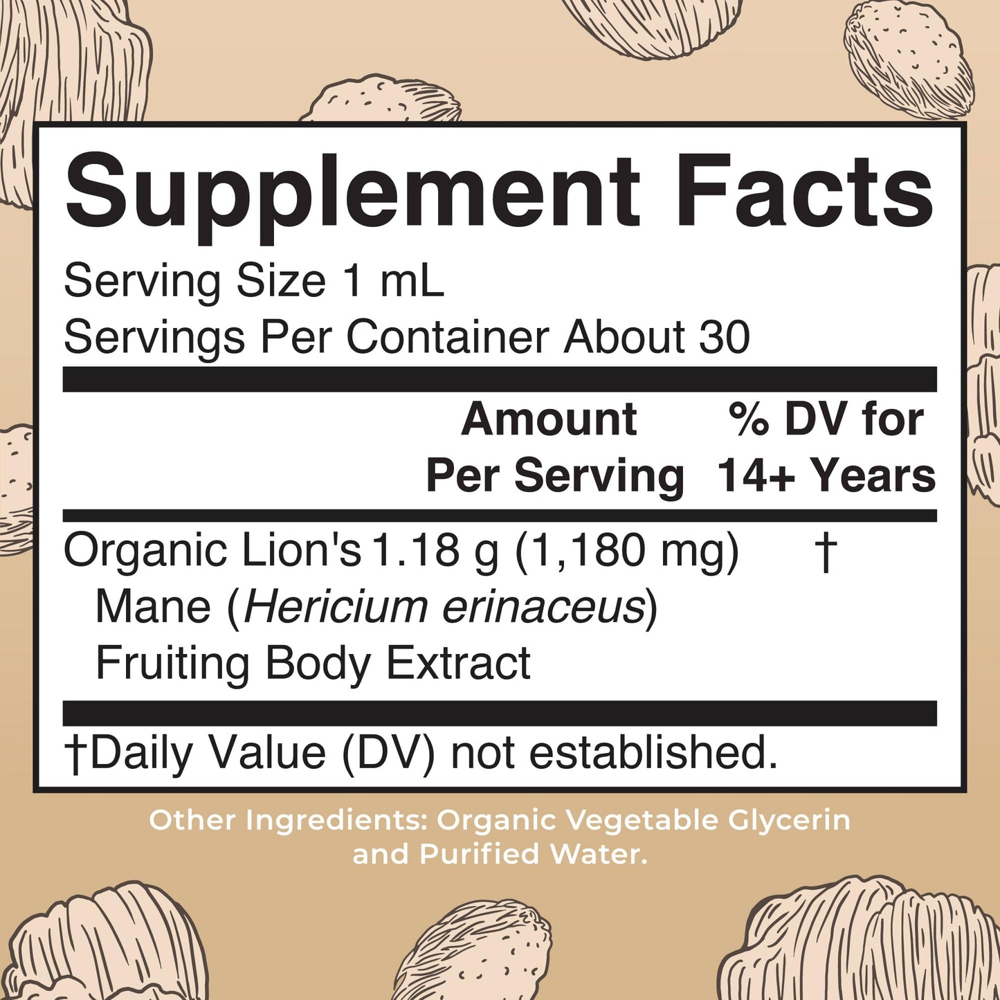 MaryRuth Organics Lions Mane Mushroom Supplement, Up to 1 Month Supply, Nootropic USDA Organic Lions Mane Extract Nervine Herbal Liquid Drops, Brain Health Non-GMO MARYRUTH'SUS supplements