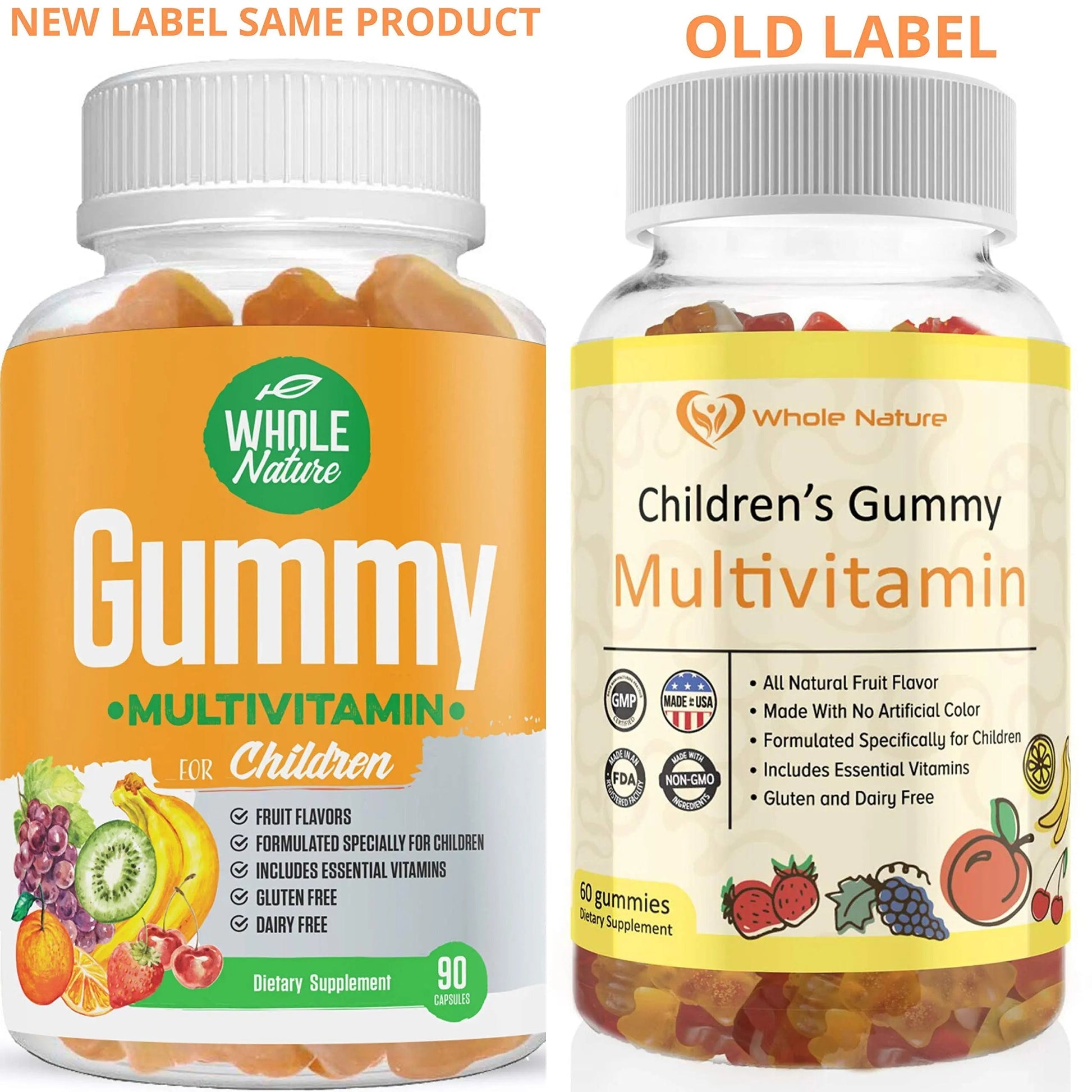 Whole Nature Kids Gummy Multivitamin - Complete Daily Essentials Childrens Vitamins and Minerals for Overall Wellness, 90 Gummies Whole NatureAu supplements