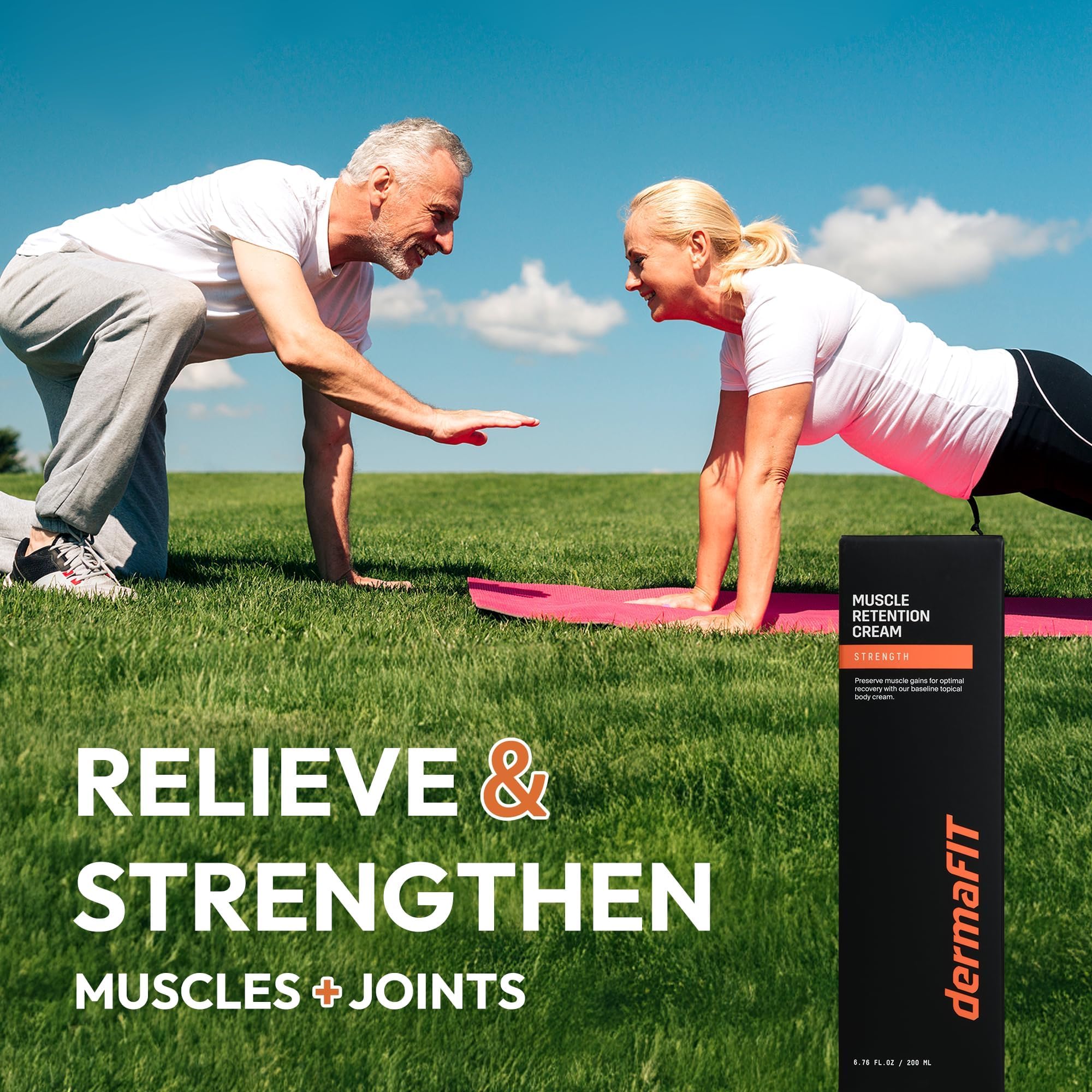dermaFIT Strength Muscle Maintenance Body Cream - Post Workout Prevents Muscle Loss for Men & Women, Muscle Retention Cream, 30ml, No Artificial Fragrance, M.A.X. Tech, Topical Analgesic for Muscle dermaFITAu supplements