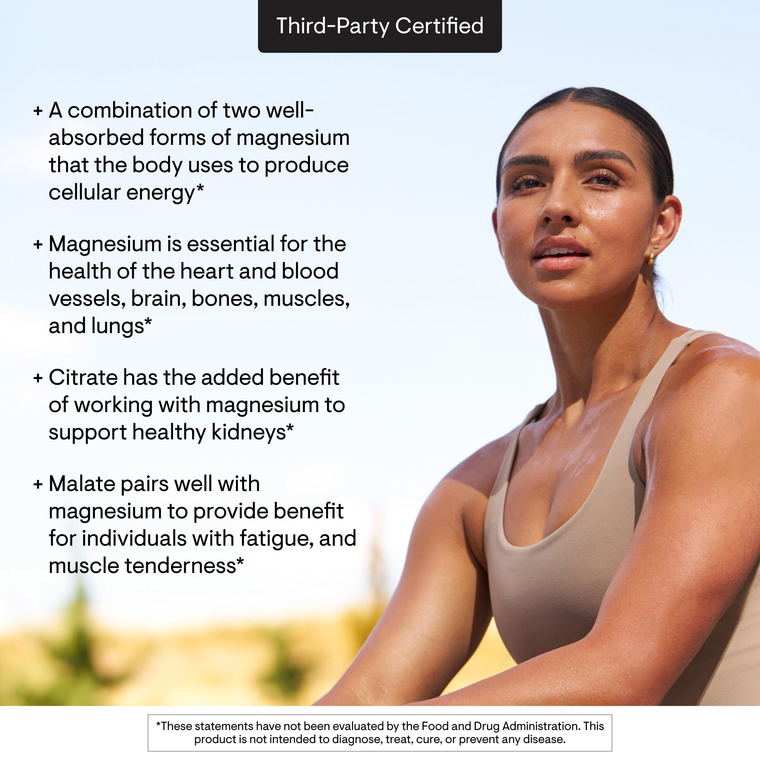 THORNE - Magnesium CitraMate - Magnesium Citrate & Malate Supplement - Supports Heart Health, Skeletal Muscles, Cardiac & Lung Function, Bone Density & More* - Third-Party Certified - 90 Servings THORNEAu supplements