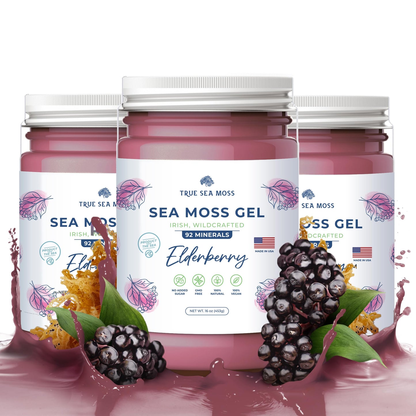 TrueSeaMoss Wildcrafted Irish Sea Moss Gel – Nutritious Organic Raw Seamoss Rich TrueSeaMossUS supplements