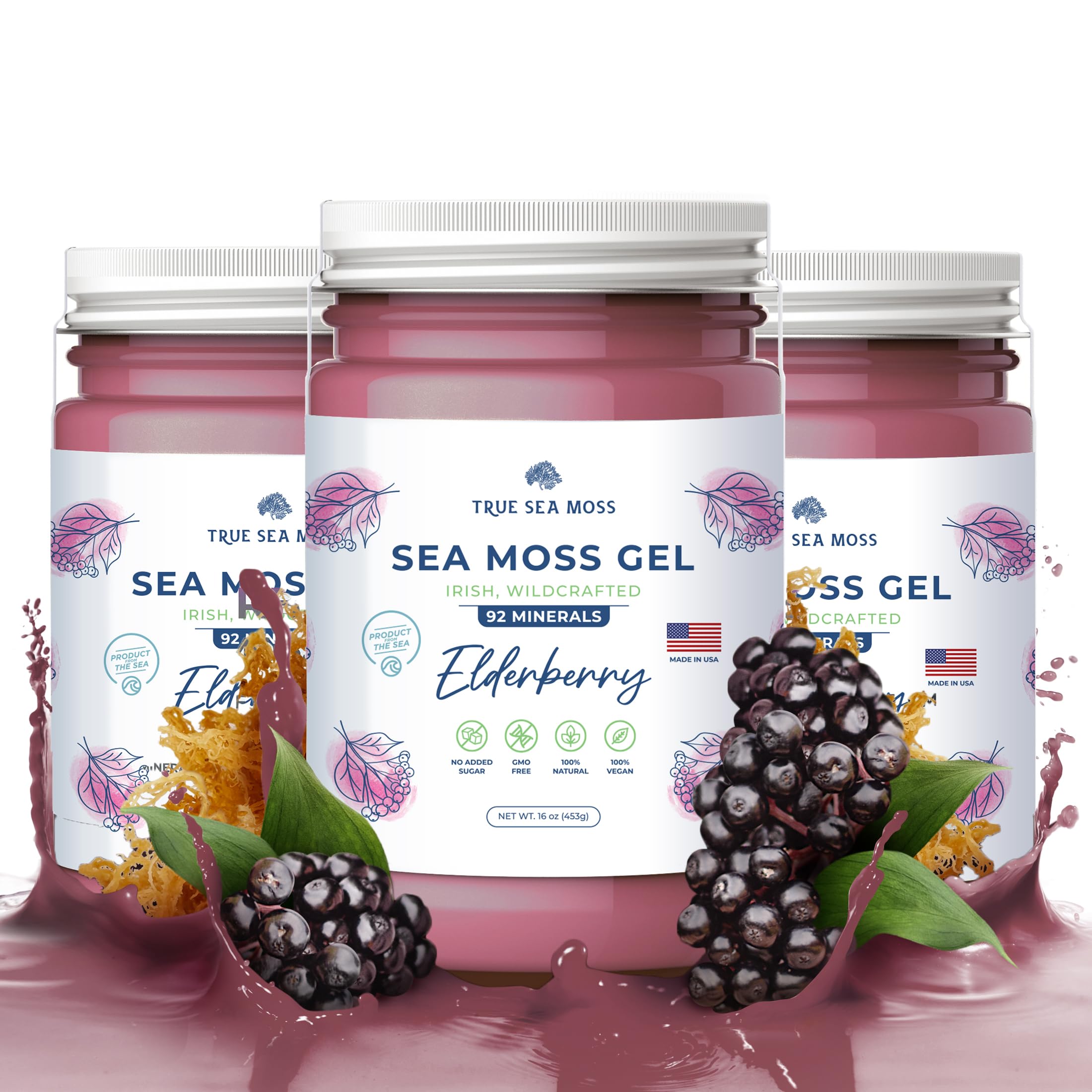 TrueSeaMoss Wildcrafted Irish Sea Moss Gel – Nutritious Organic Raw Seamoss Rich TrueSeaMossUS supplements