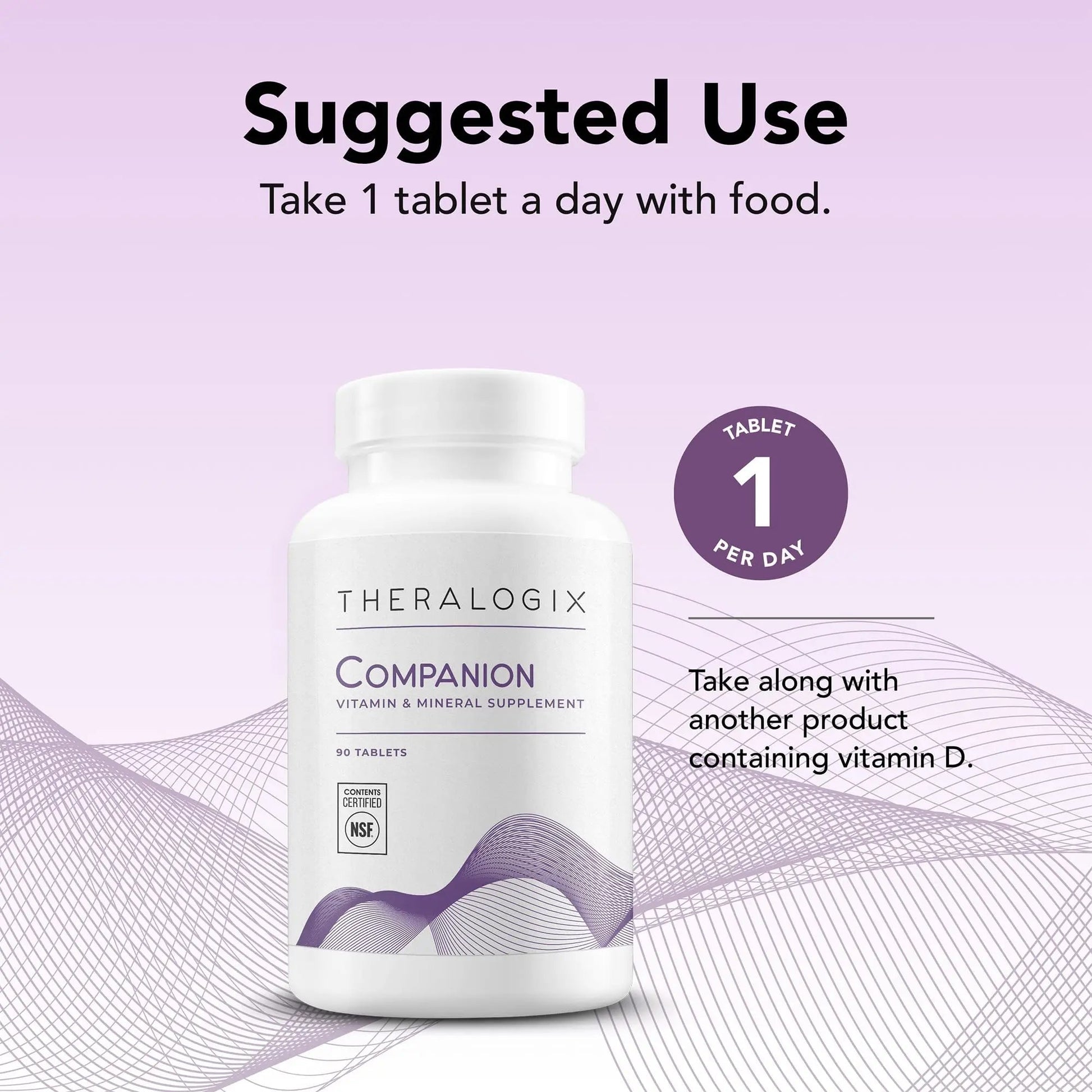 Theralogix Companion Multivitamin & Mineral Supplement - 90-Day Supply - Supplement for Women & Men Without Iron, Vitamin D TheralogixAu supplements