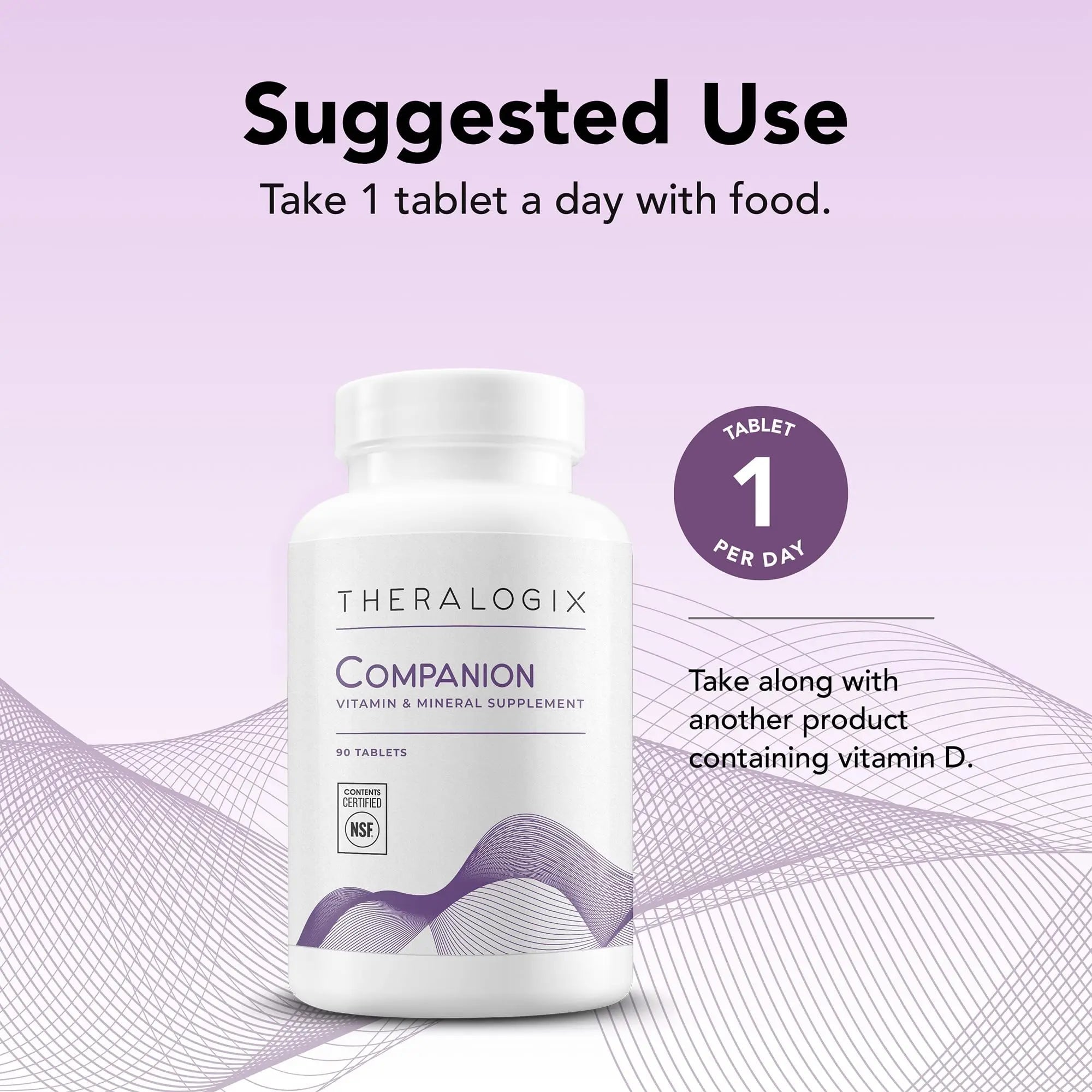 Theralogix Companion Multivitamin & Mineral Supplement - 90-Day Supply - Supplement for Women & Men Without Iron, Vitamin D TheralogixAu supplements