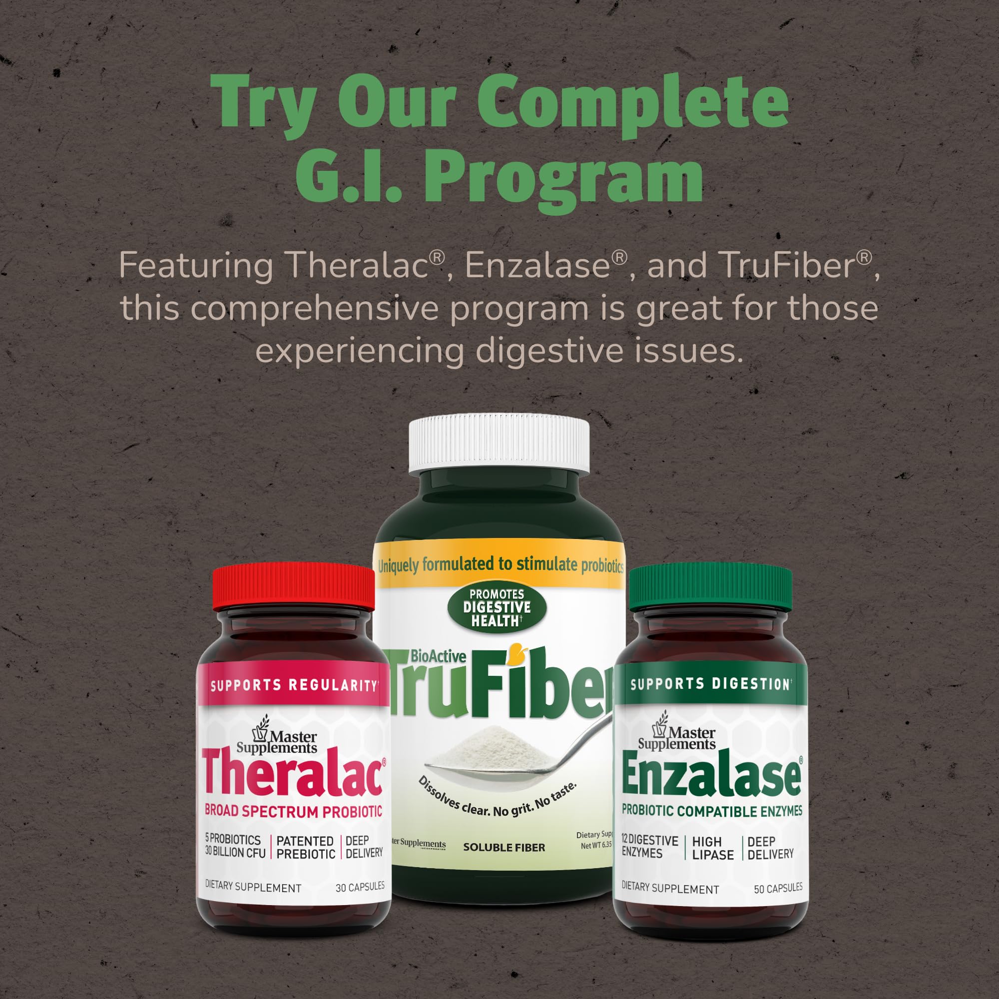 Master Supplements Theralac - 30 Capsules, Pack of 3 - Multi-Strain Probiotic for Optimal Gut Health + Gas & Bloating Relief - Gluten Free - 90 Servings THERALACAu supplements