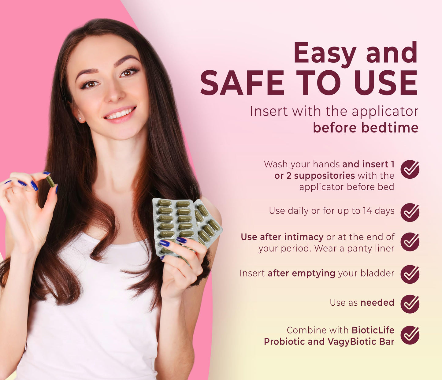 Vagy Rejuvenation V-Rescue - 500 mg Boric Acid 14 Vaginal Applications - Feminine Health Vagy RejuvenationUS supplements