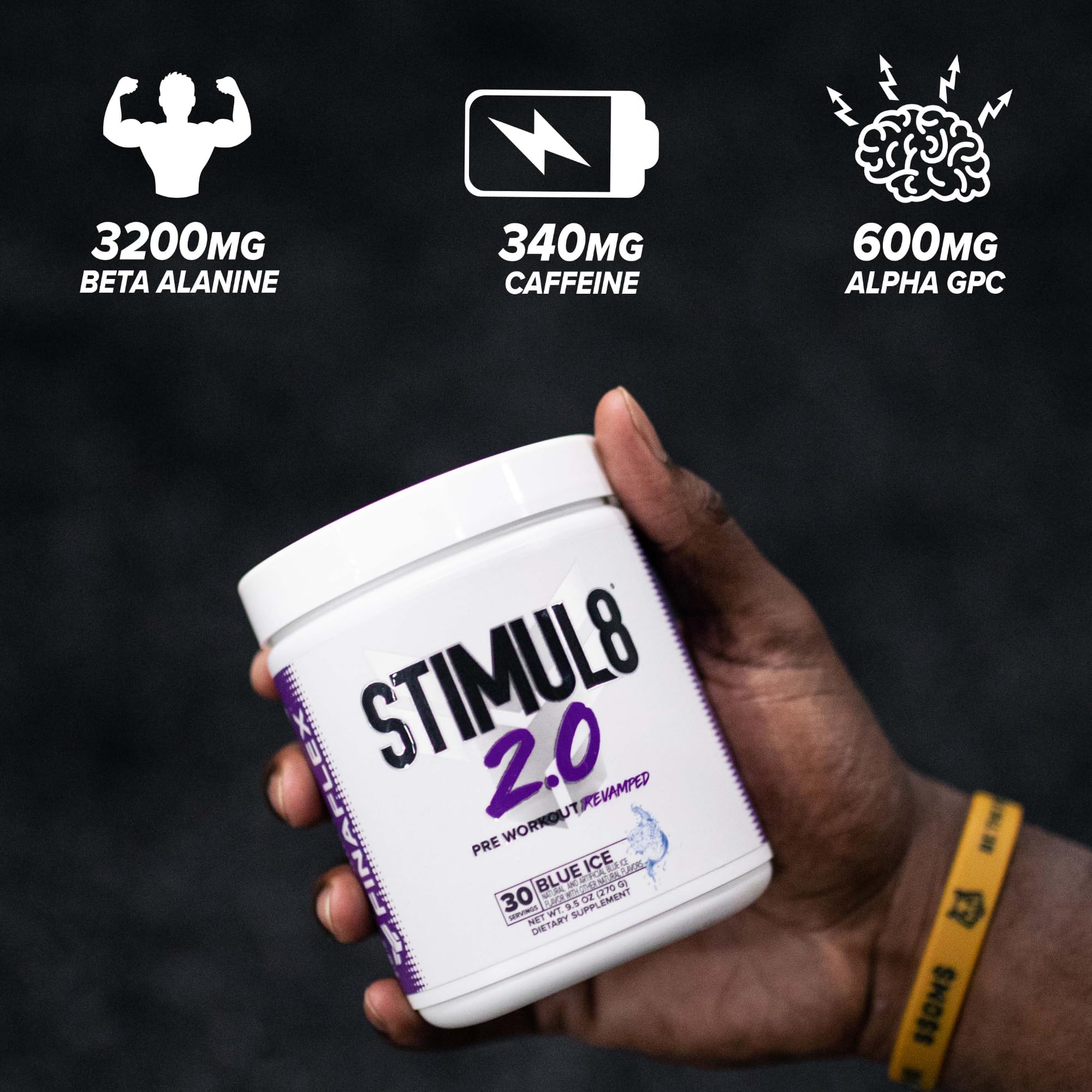 FINAFLEX STIMUL8 2.0 Pre Workout, Granny Apple - Delivers Energy, Focus & Strength FINAFLEXAu supplements