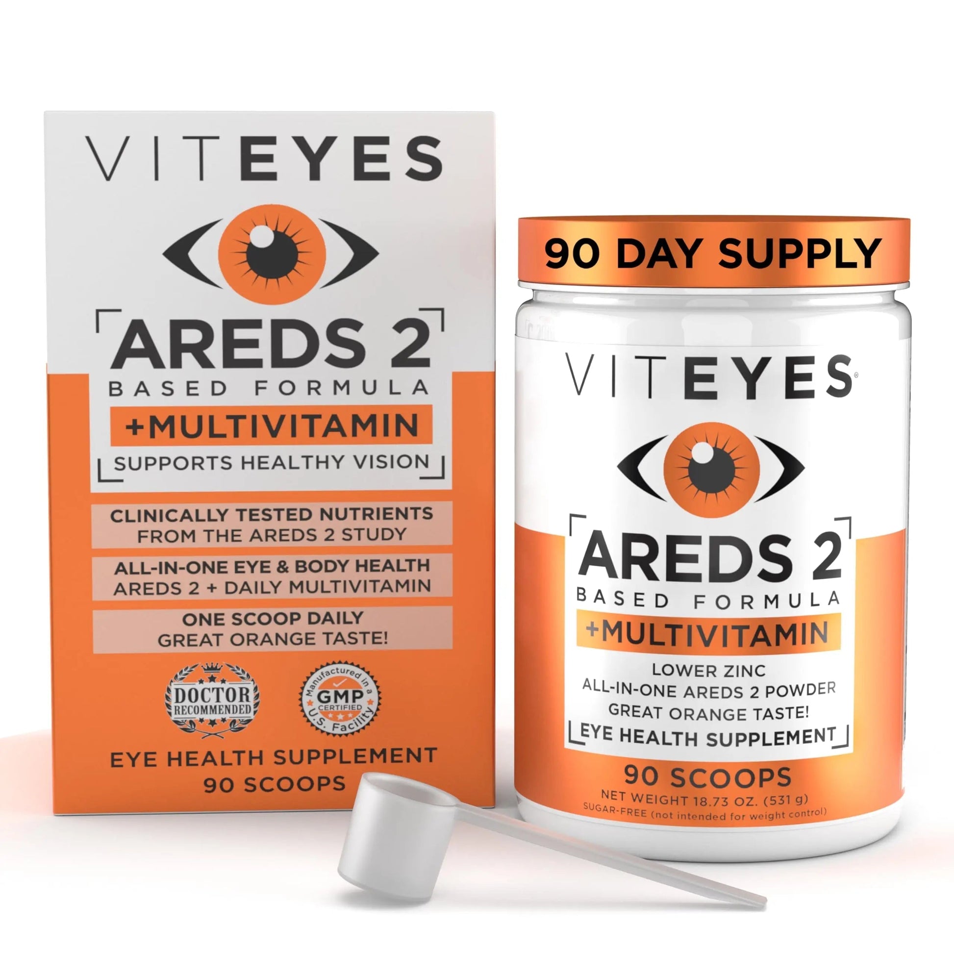 Viteyes AREDS 2 Powder + Multivitamin All-in-One, Macular Protection, Alternative to AREDS 2 chewables, No Pills, Lutein & Zeaxanthin ViteyesAu supplements