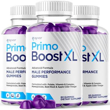 (3 Pack) Primo Boost XL Gummies, Official Primo Boost XL Gummys with All Natural Ingredients, Advanced PrimoBoost Health & Wellness Formula with Max Strength Active Lifestyle Vitamins (180 Gummies) SyvorAu supplements