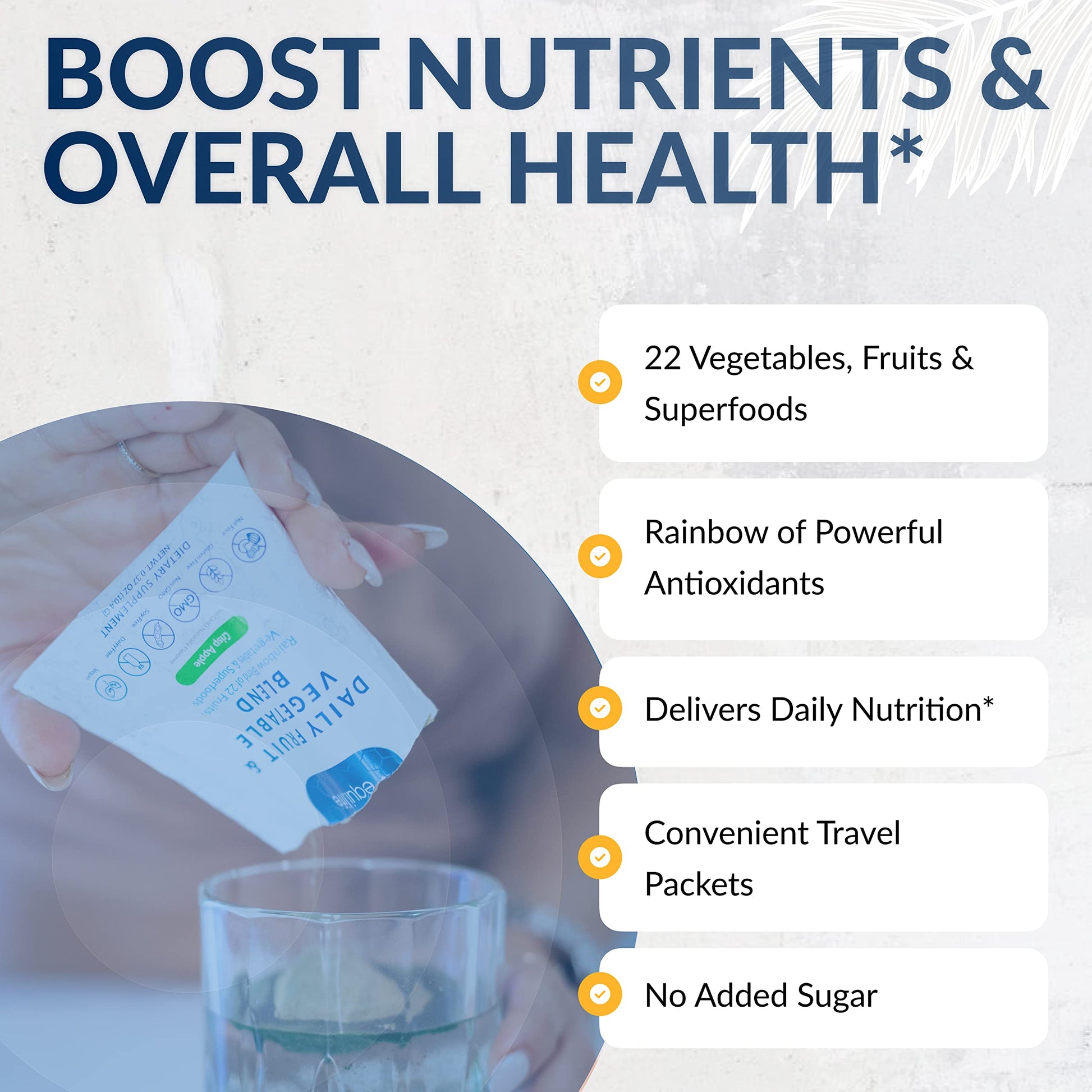 Equilife Daily Fruit & Vegetable Blend, Superfood Antioxidant Supplement, Crisp Apple Flavor with Vitamin C, Fiber, and 9 Essential Amino Acids, Supports Energy, Vegan, 14 Single Serve Packets EquilifeAu supplements