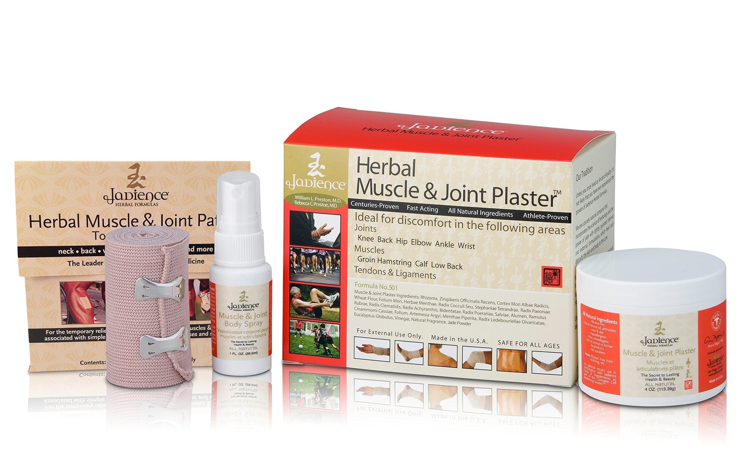 Injury Pain Relief Kit: Deep Muscle Pull Recovery, Joint Support, Sciatic Nerve | Dit Da Jow Athletic Topical Analgesic Formulas for Neck, Shoulders, Arms, Back, HIPS, Knees & Ankles by Jadience JADIENCEAu supplements