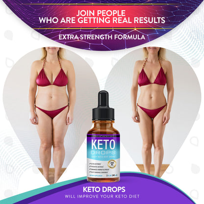 Keto Diet Drops Weight Loss Ketogenic Supplement - Premium Fat Burner Formula TopluxUS supplements
