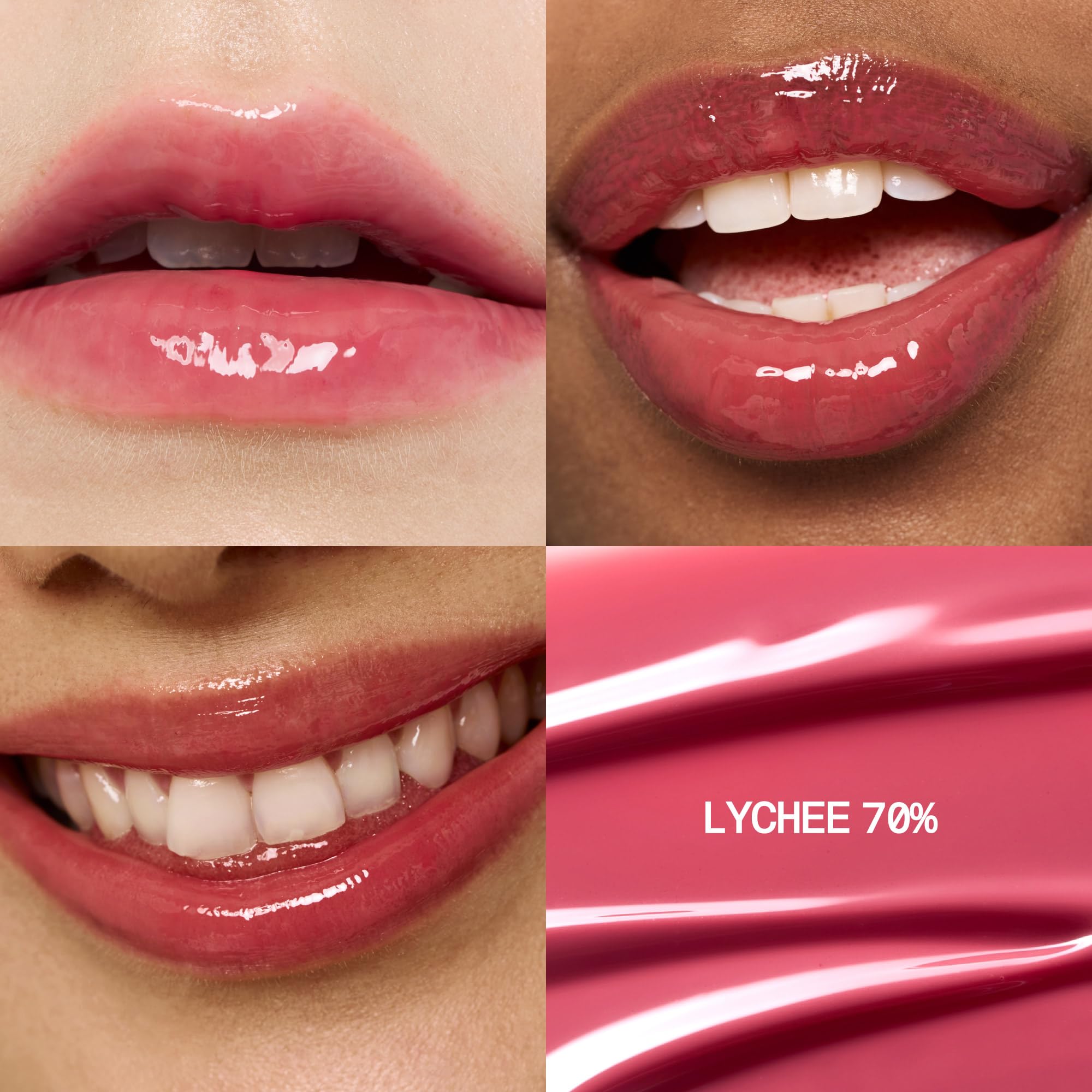 fwee 3D Voluming Gloss 70% (Rich) | Lychee 70% | High Shine, Non-Sticky Lip Gloss for Makeup | Long-Lasting, Moisturizing Gel Formula | 30%, 70% Pigment Options | 5.3g fweeAu supplements