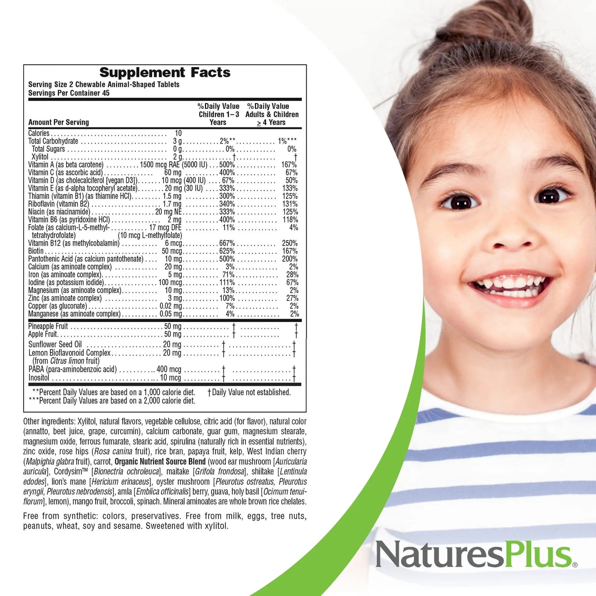 NaturesPlus Animal Parade Sugar-Free Children's Multivitamin - Assorted Cherry, Grape & Orange Flavors - Pack of 2 NaturesPlusAu supplements