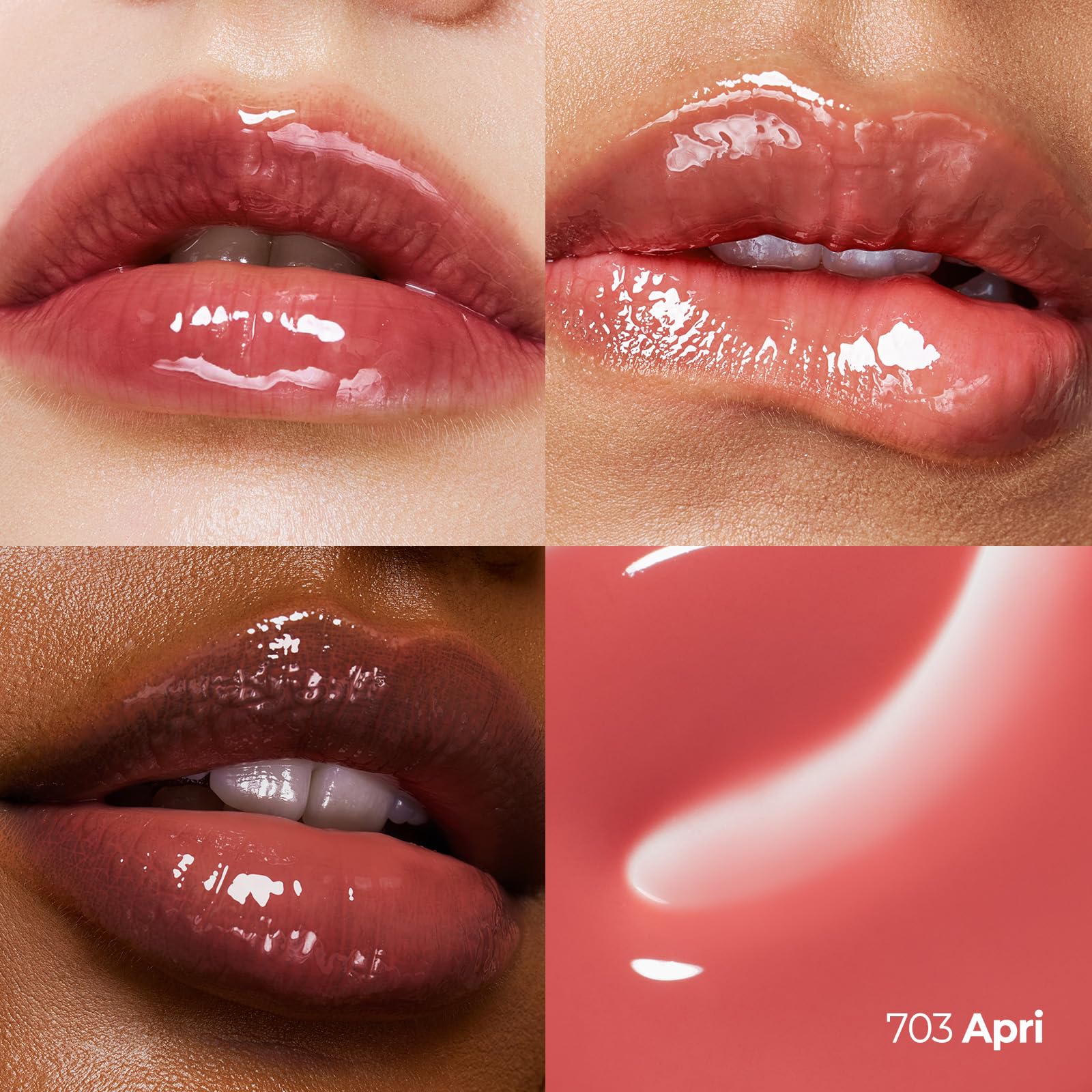Laka Fruity Lip Glotioner, 10ml/0.33 fl.oz, Lip Gloss with High Shine Vivid Colors, Jelly tip for Hygienic & Easy Application, K-Beauty (#703 Apri) LakaAu supplements