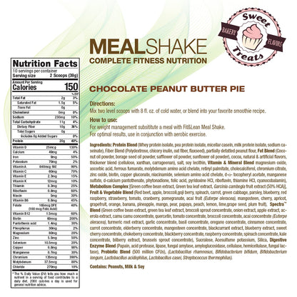 Fit & Lean Meal Shake Meal Replacement with Protein, Fiber, Probiotics and Organic Fruits Fit & LeanUS supplements