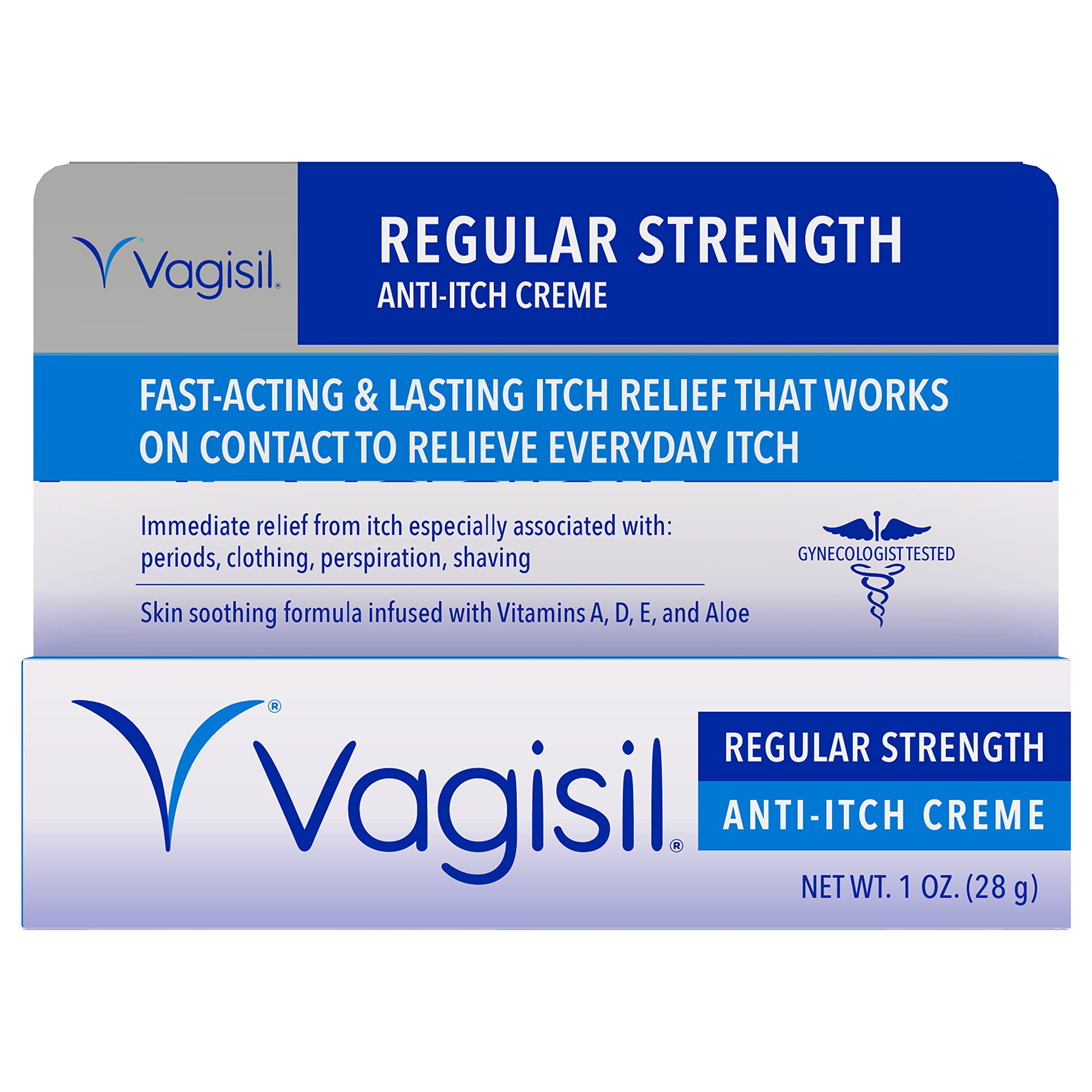 Vagisil Regular Strength Anti-Itch Feminine Cream for Women, Gynecologist Tested VagisilAu supplements