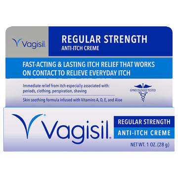 Vagisil Regular Strength Anti-Itch Feminine Cream for Women, Gynecologist Tested VagisilAu supplements