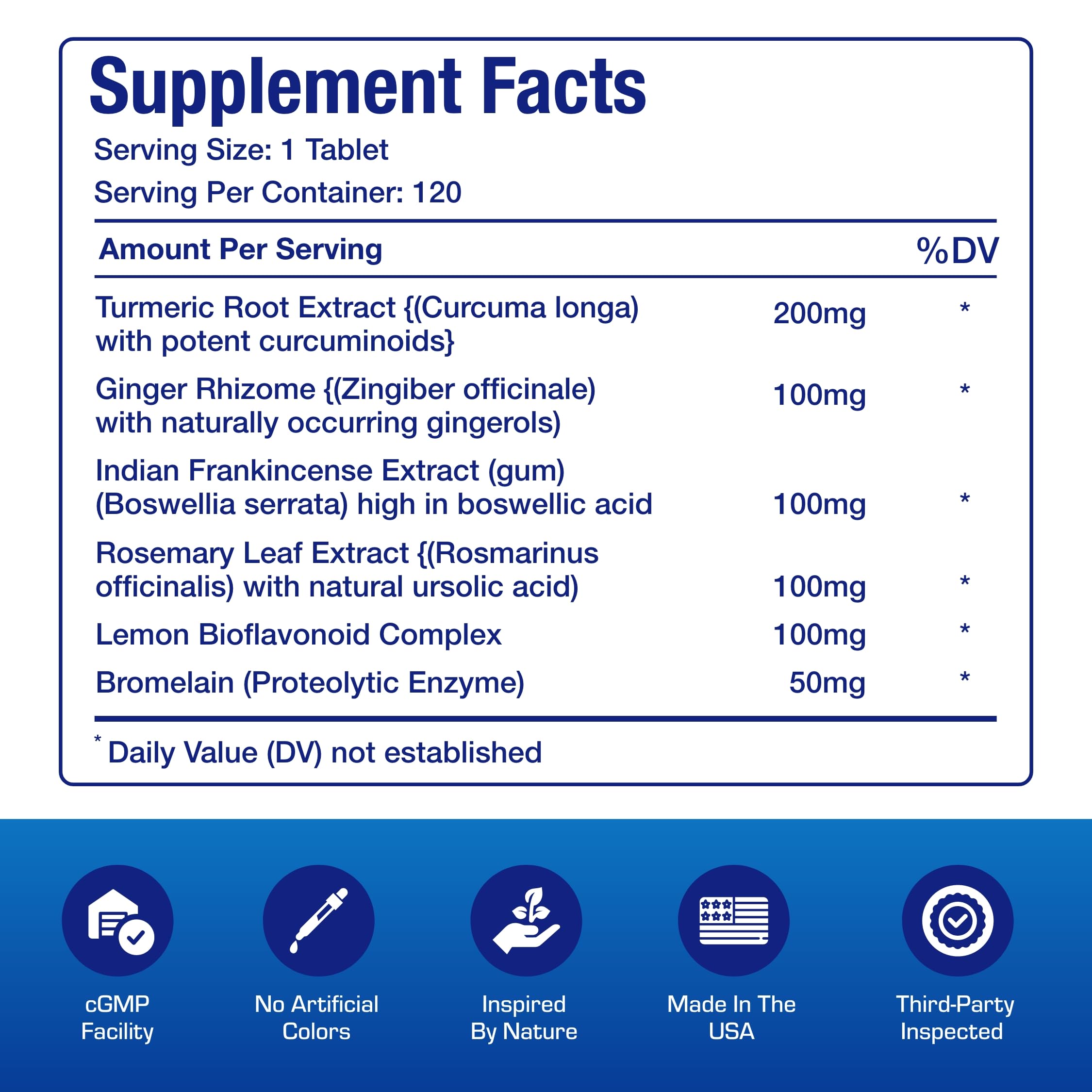 Pro ENZ Joint Support Supplement - Clinical Formula Turmeric Boswellia Supplement for Joint & Cartilage Mobility and Comfort Support Plus Eicosanoid Management with Proteolytic Enzymes (120 Servings) Anabolic LaboratoriesAu supplements