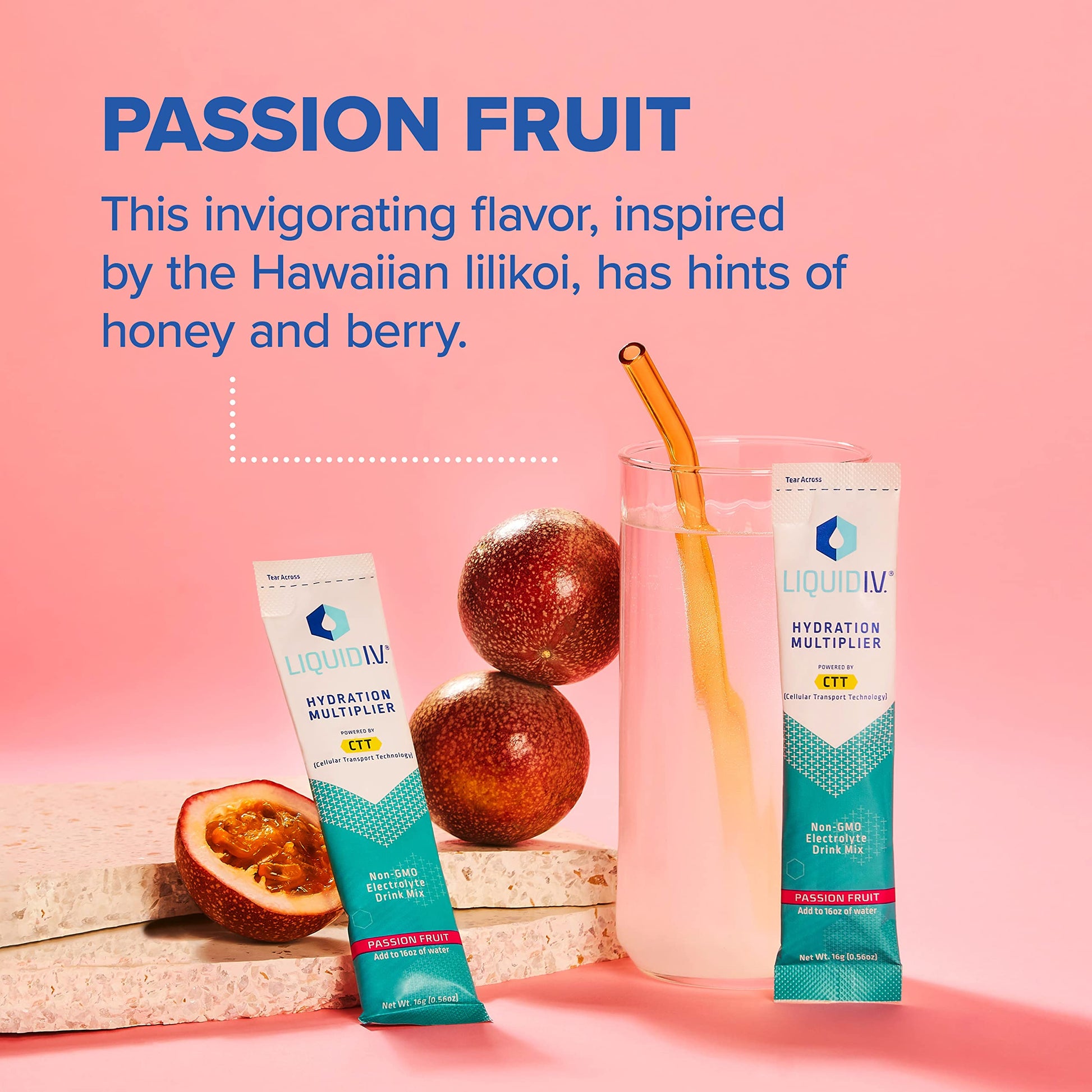 Liquid I.V. Hydration Multiplier - Passion Fruit - Hydration Powder Packets | Electrolyte Liquid I.V.Au supplements